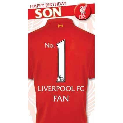 Liverpool FC 'Happy Birthday Son' Birthday Card - Image 3