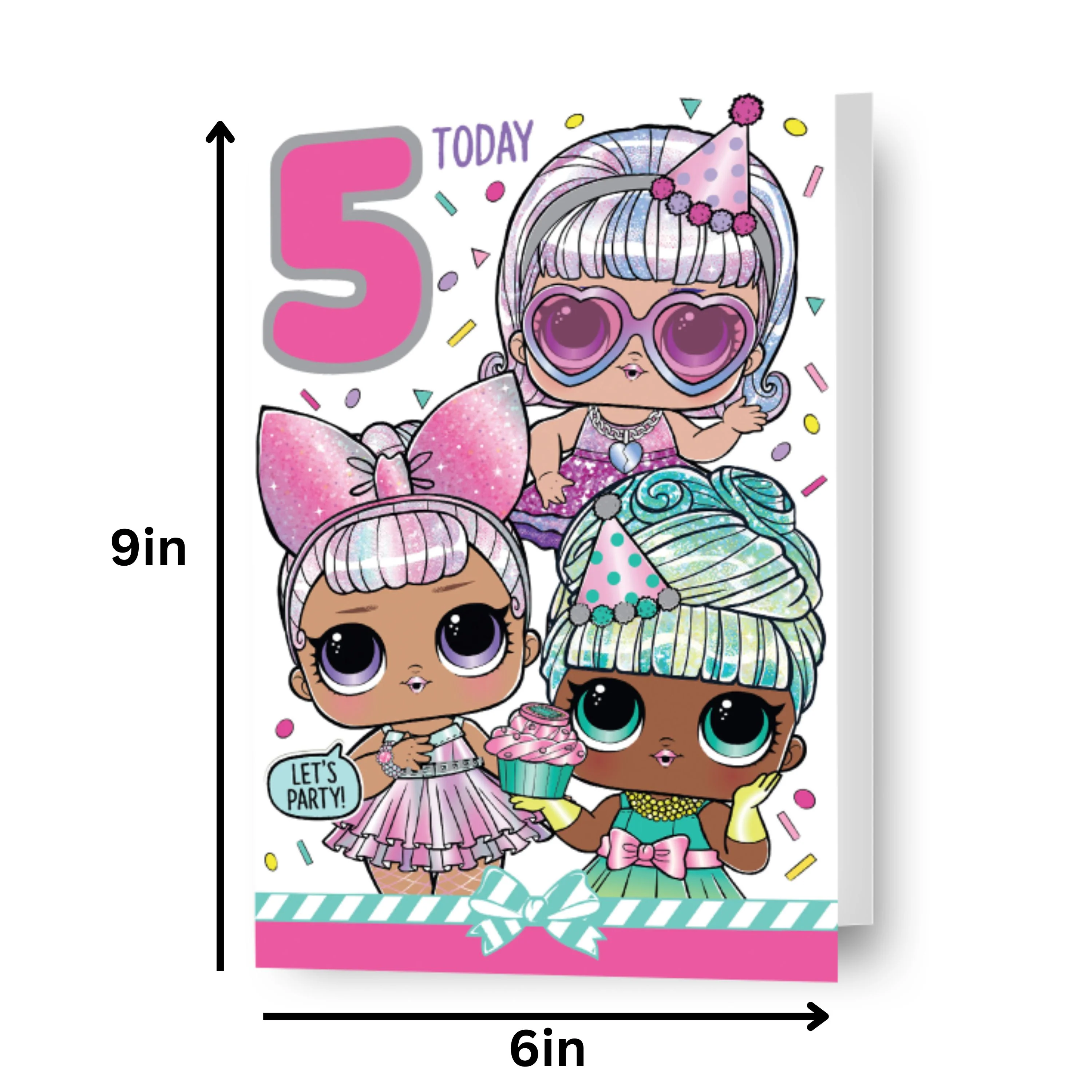LOL Surprise Age 5 Birthday Card - Image 3