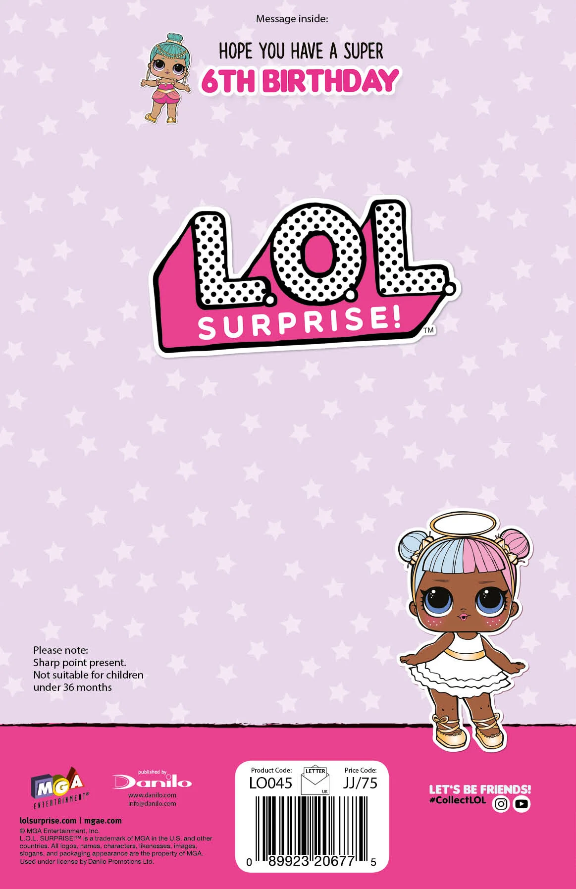 LOL Surprise Age 6 Birthday Card - Image 4