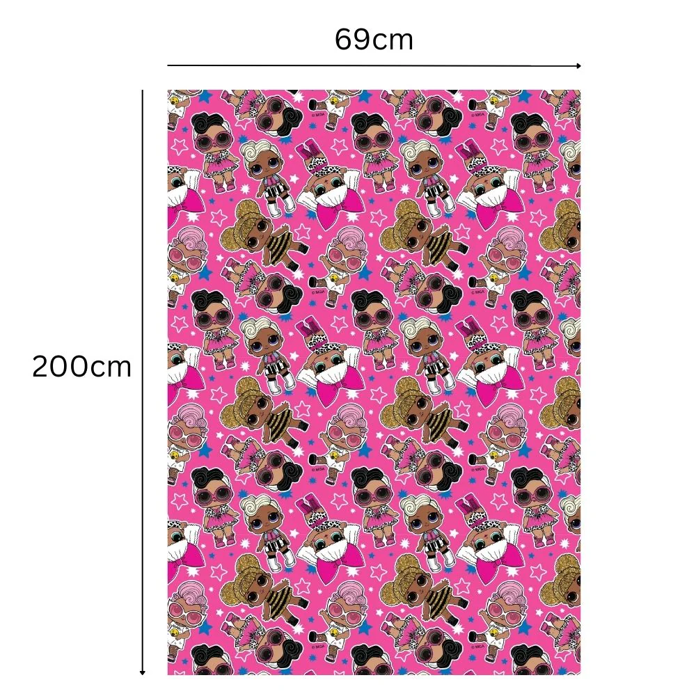 LOL Surprise Gift Wrap Roll 2m - 3 Pack Bundle - Image 3