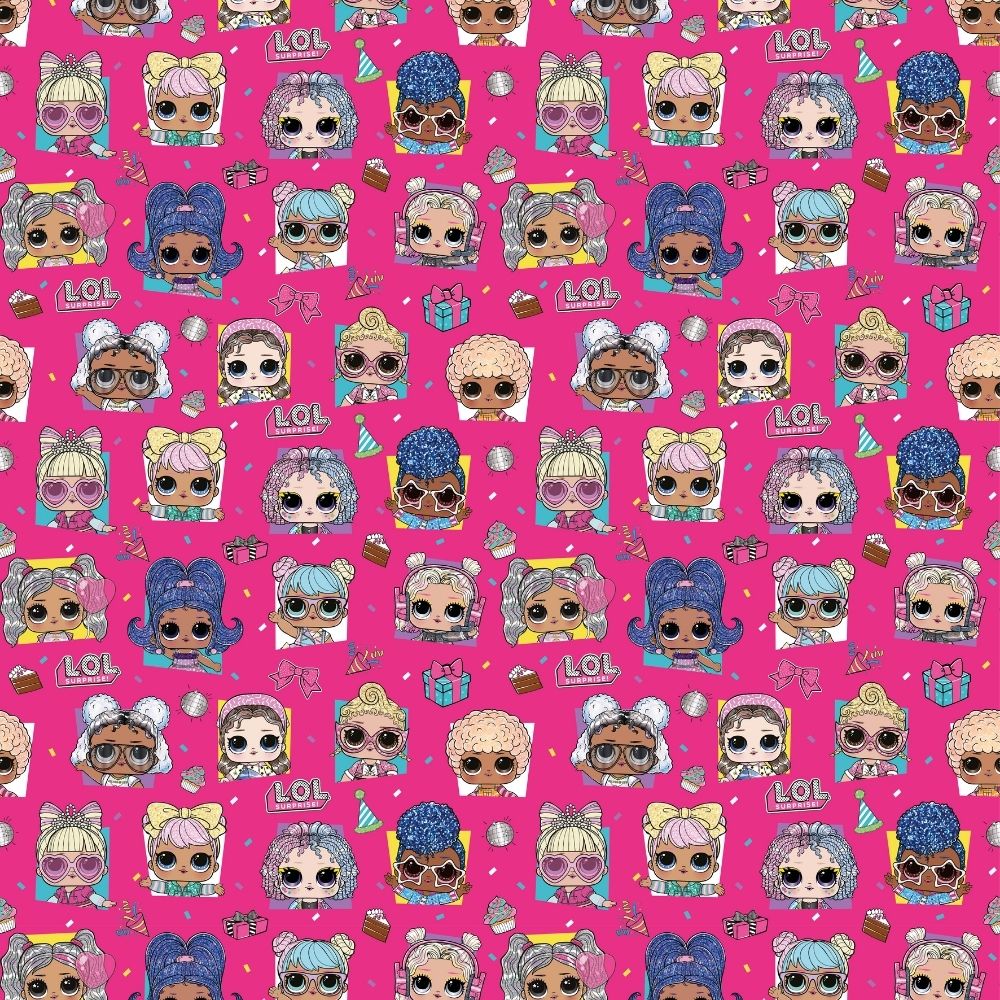 LOL Surprise 4m Roll Wrapping Paper - Image 2