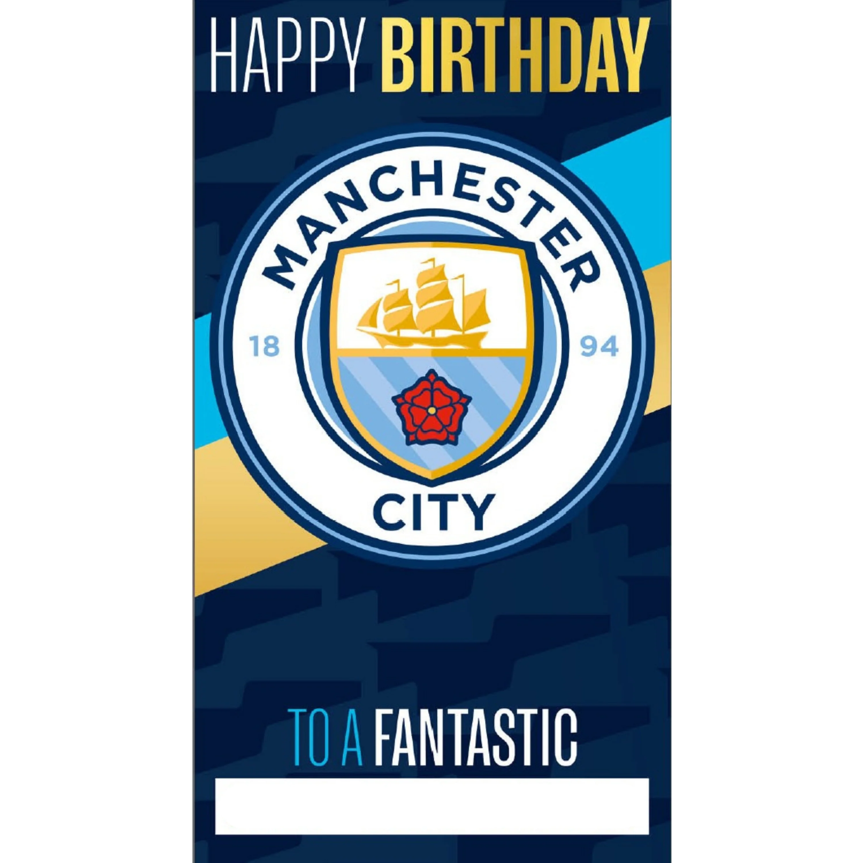 Manchester City FC Personalise Birthday Card With Sticker Sheet - Image 5