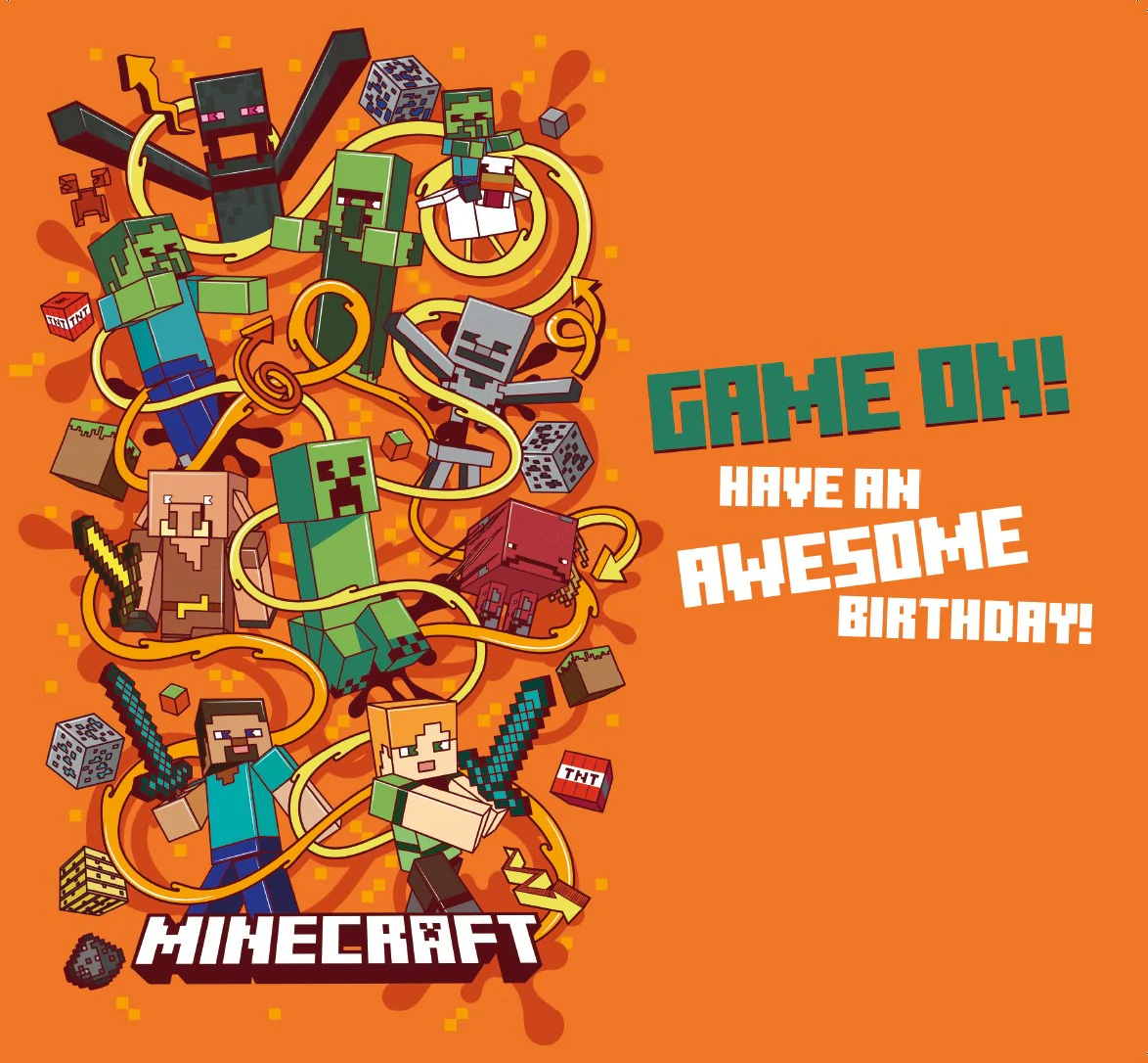 Minecraft Age 7 Birthday Card - Image 3