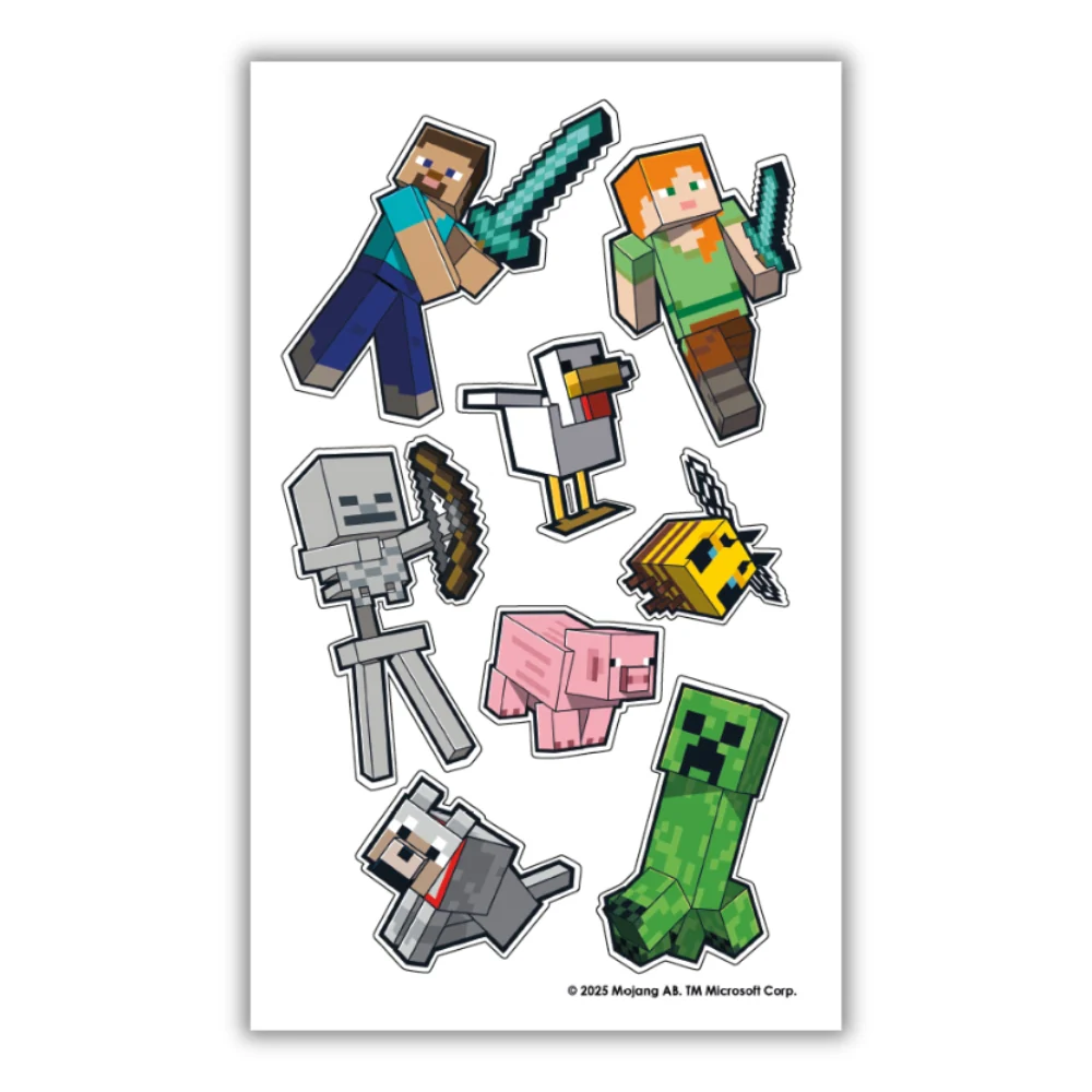 Minecraft Age 9 Sticker Birthday Card - Image 2