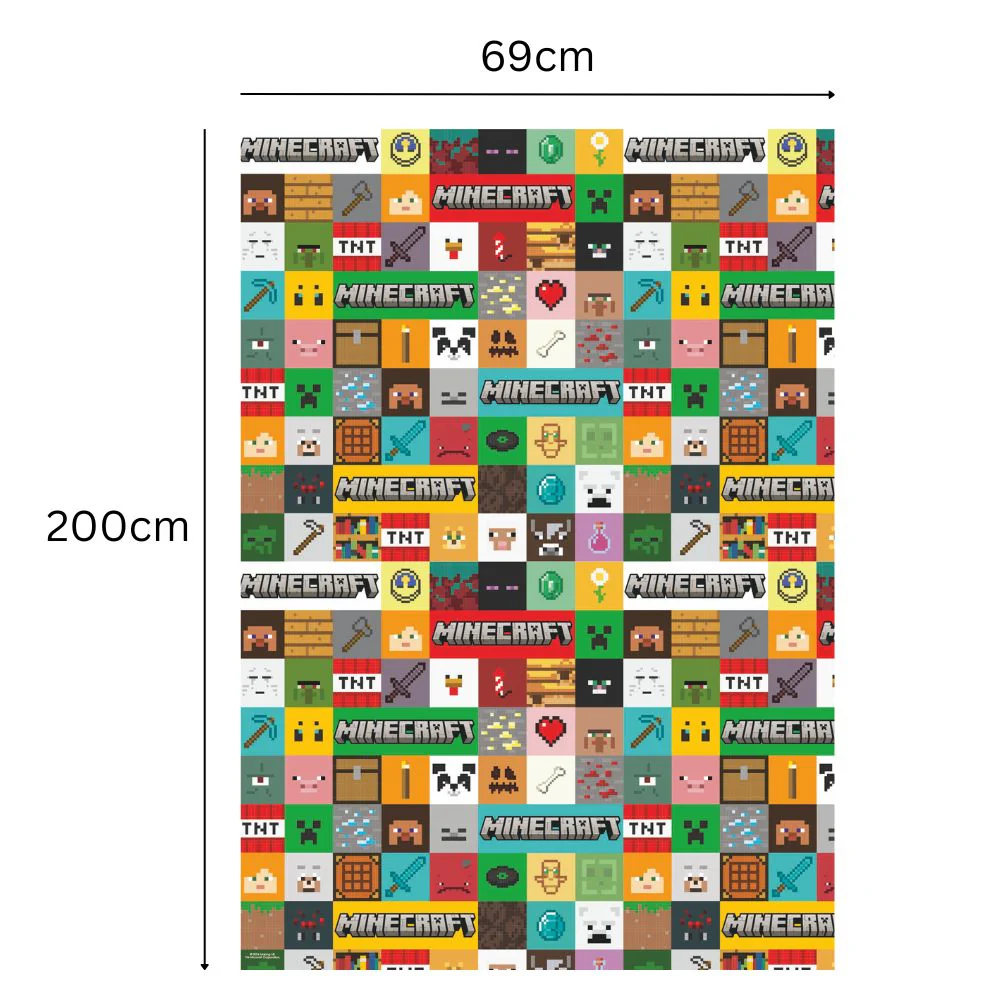 Minecraft Gift Wrap Roll 2m - Image 2