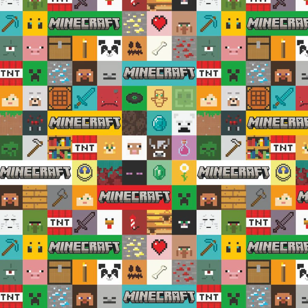 Minecraft Gift Wrap Roll 2m - Image 3
