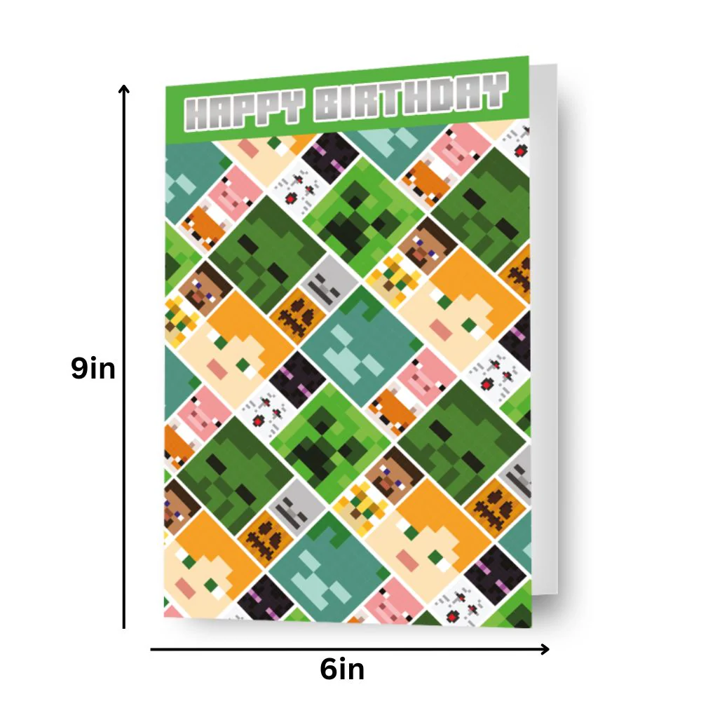 Minecraft 'Happy Birthday' Card - Image 2