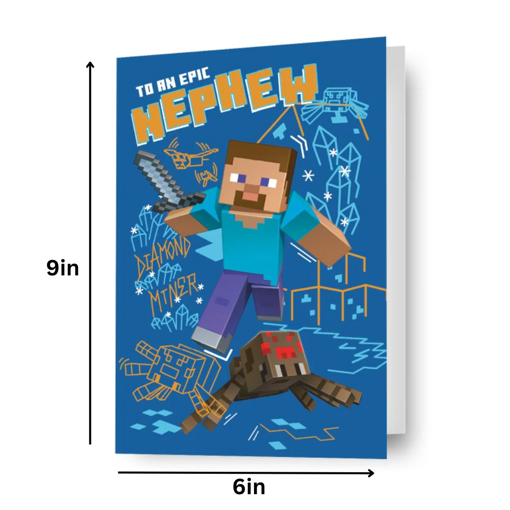Minecraft 'Nephew' Birthday Card - Image 2
