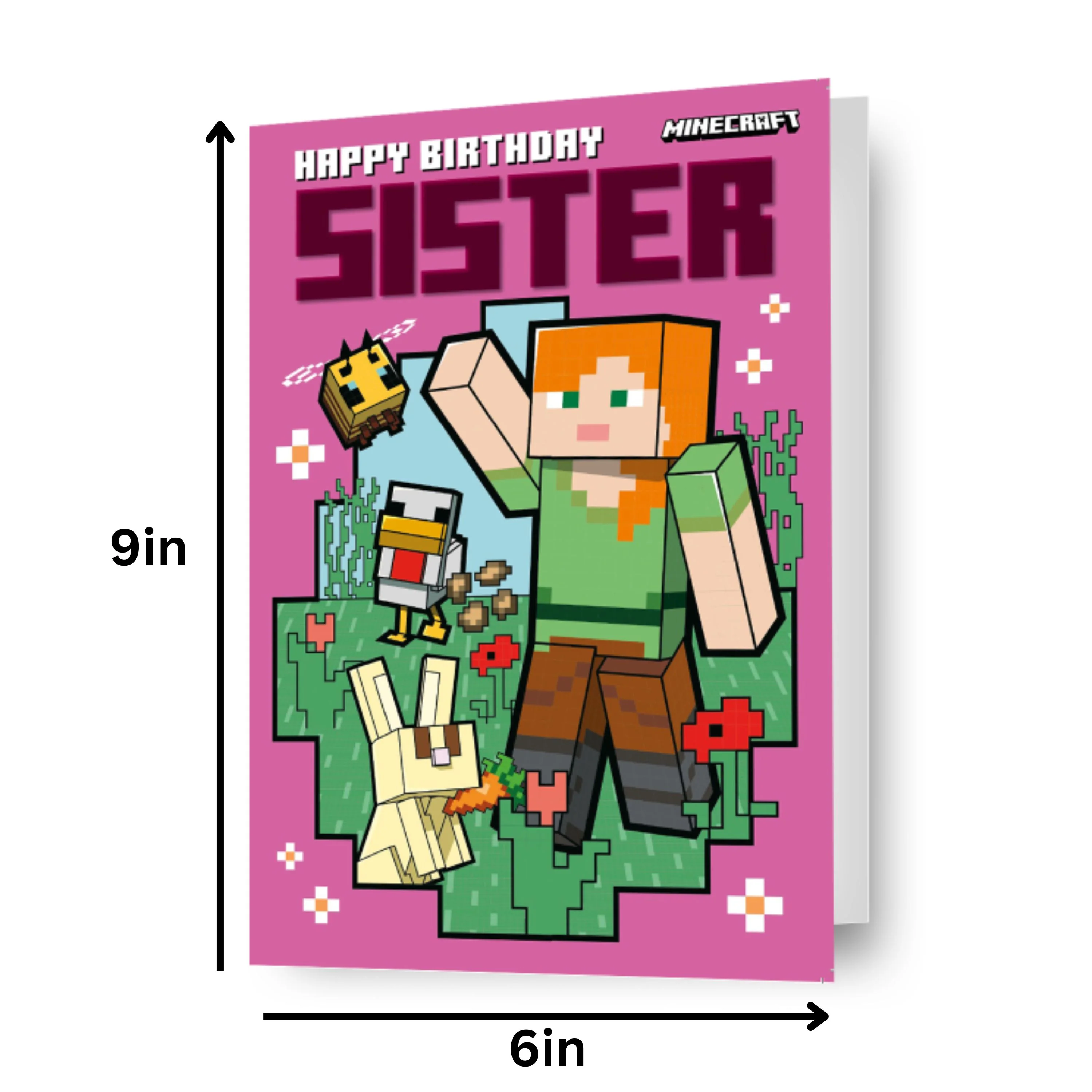 Minecraft 'Sister' Birthday Card - Image 2