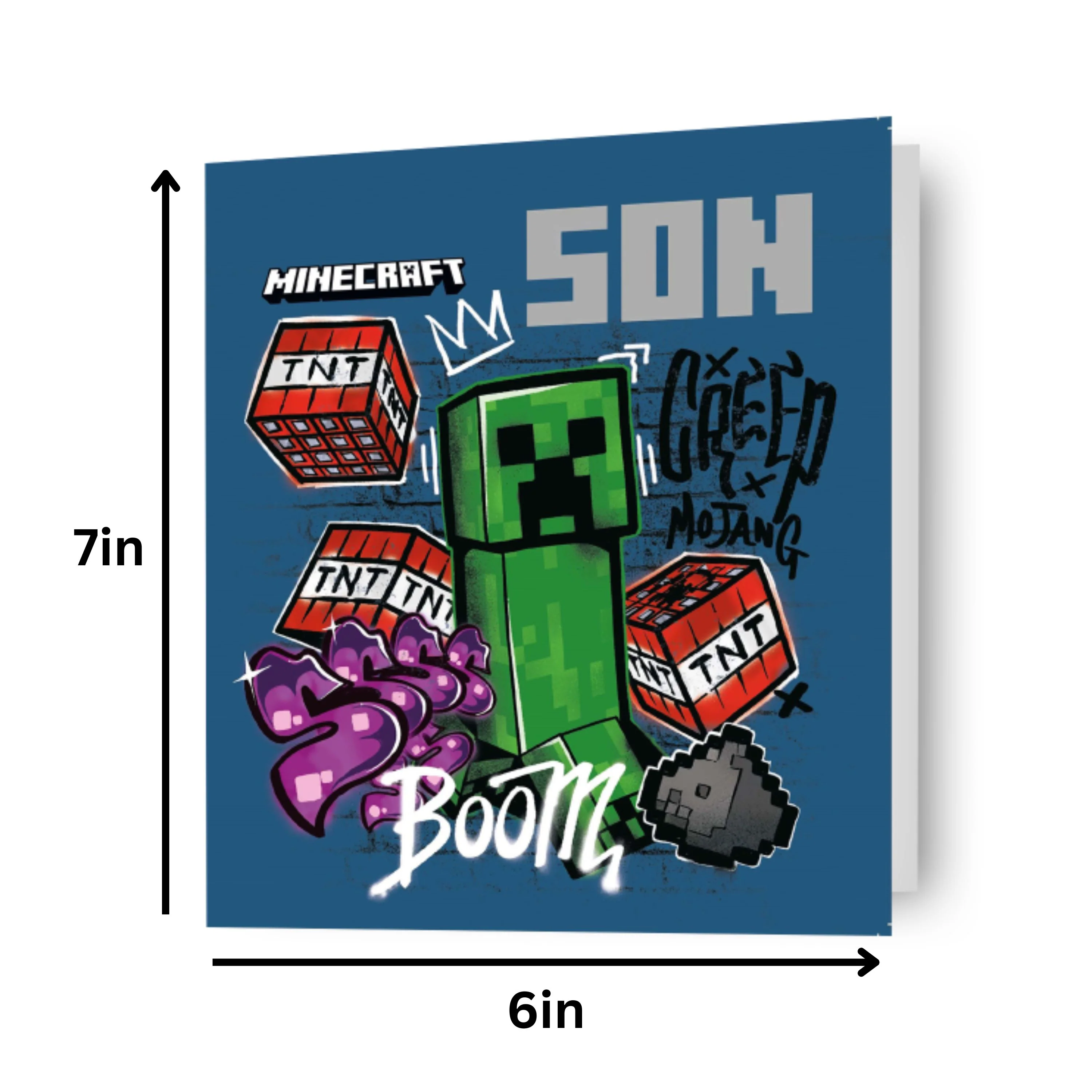 Minecraft 'Son' Birthday Card - Image 2