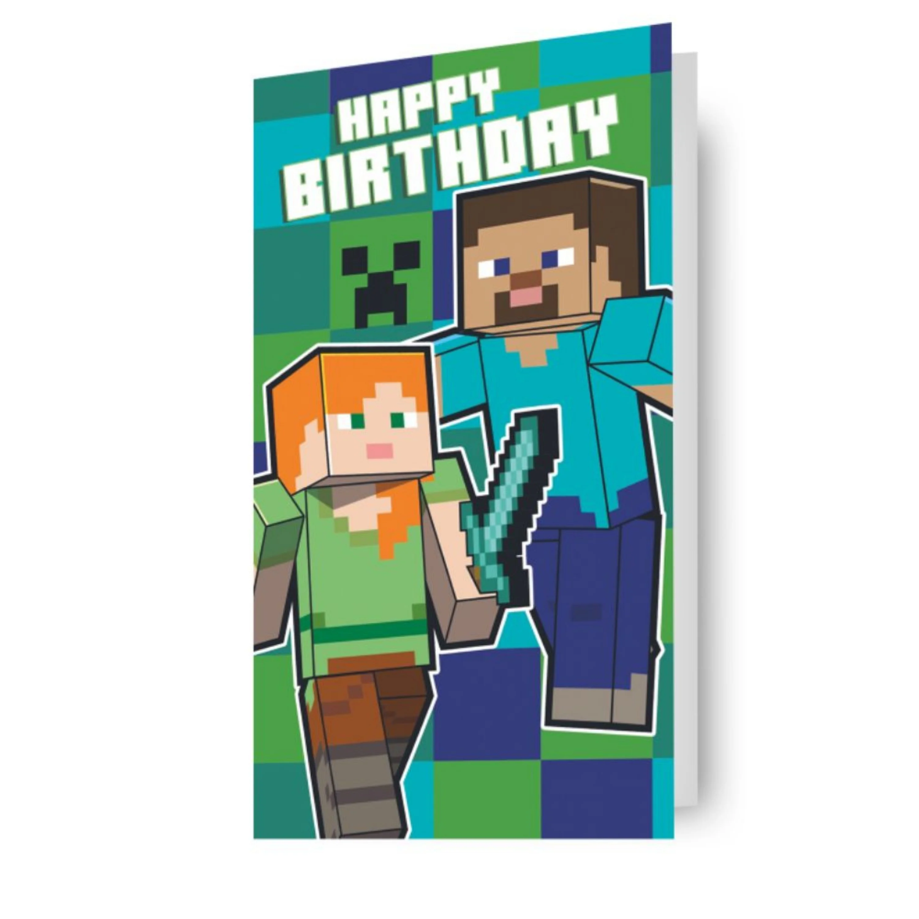 Minecraft Sticker Birthday Card - Image 3