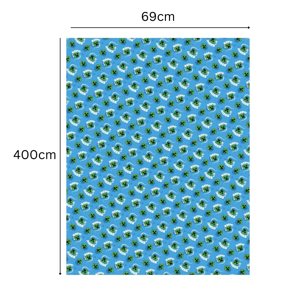 Minecraft Wrapping Paper 4m Roll - Image 2