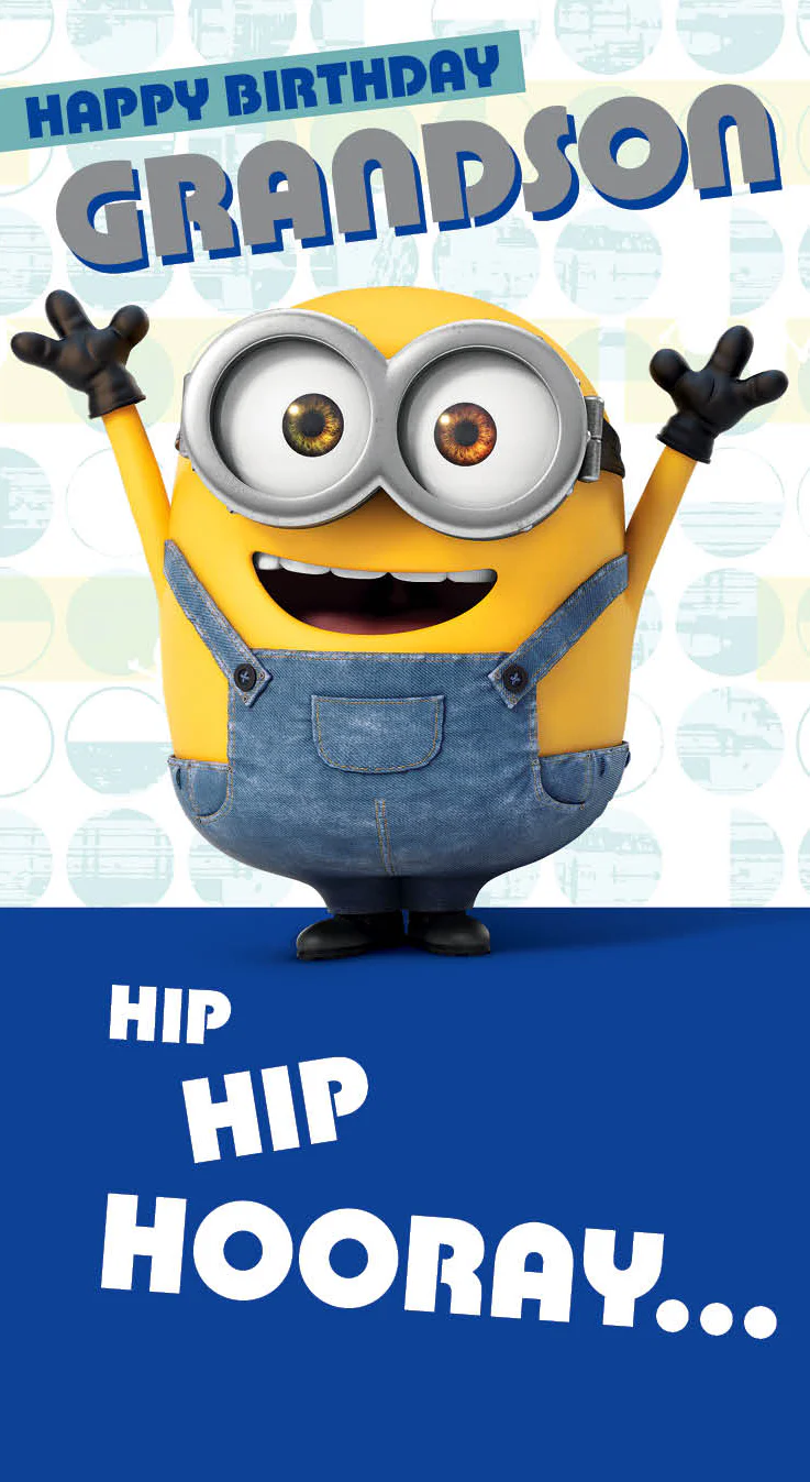 Minions Movie 'Grandson' Birthday Card - Image 3