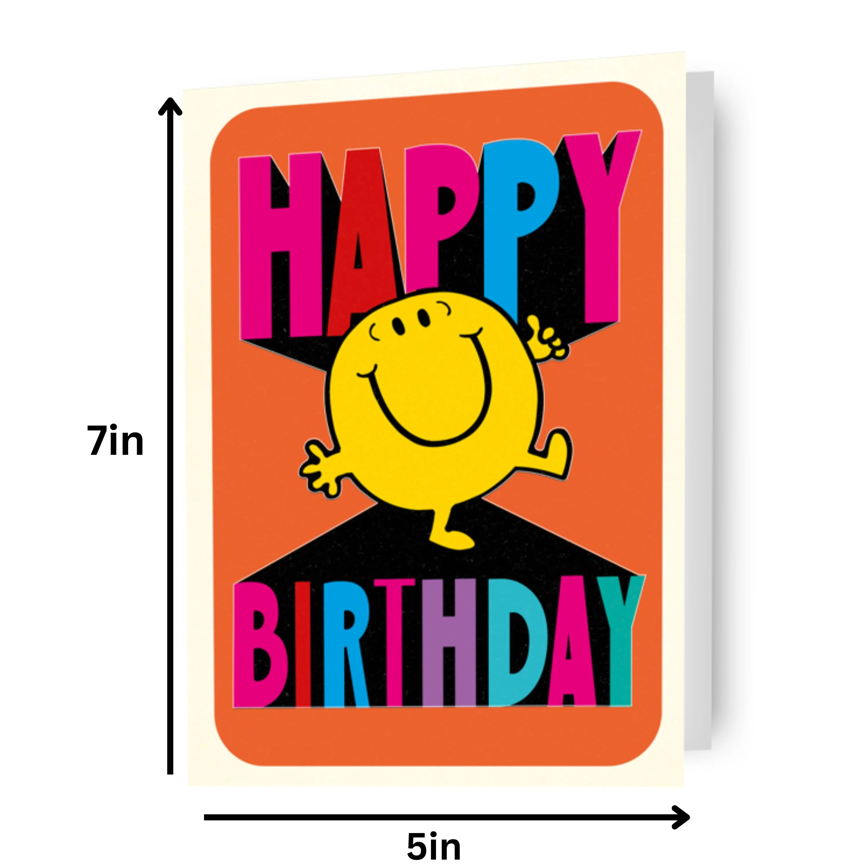 Mr Men & Little Miss Mr Happy Birthday Card - Image 2