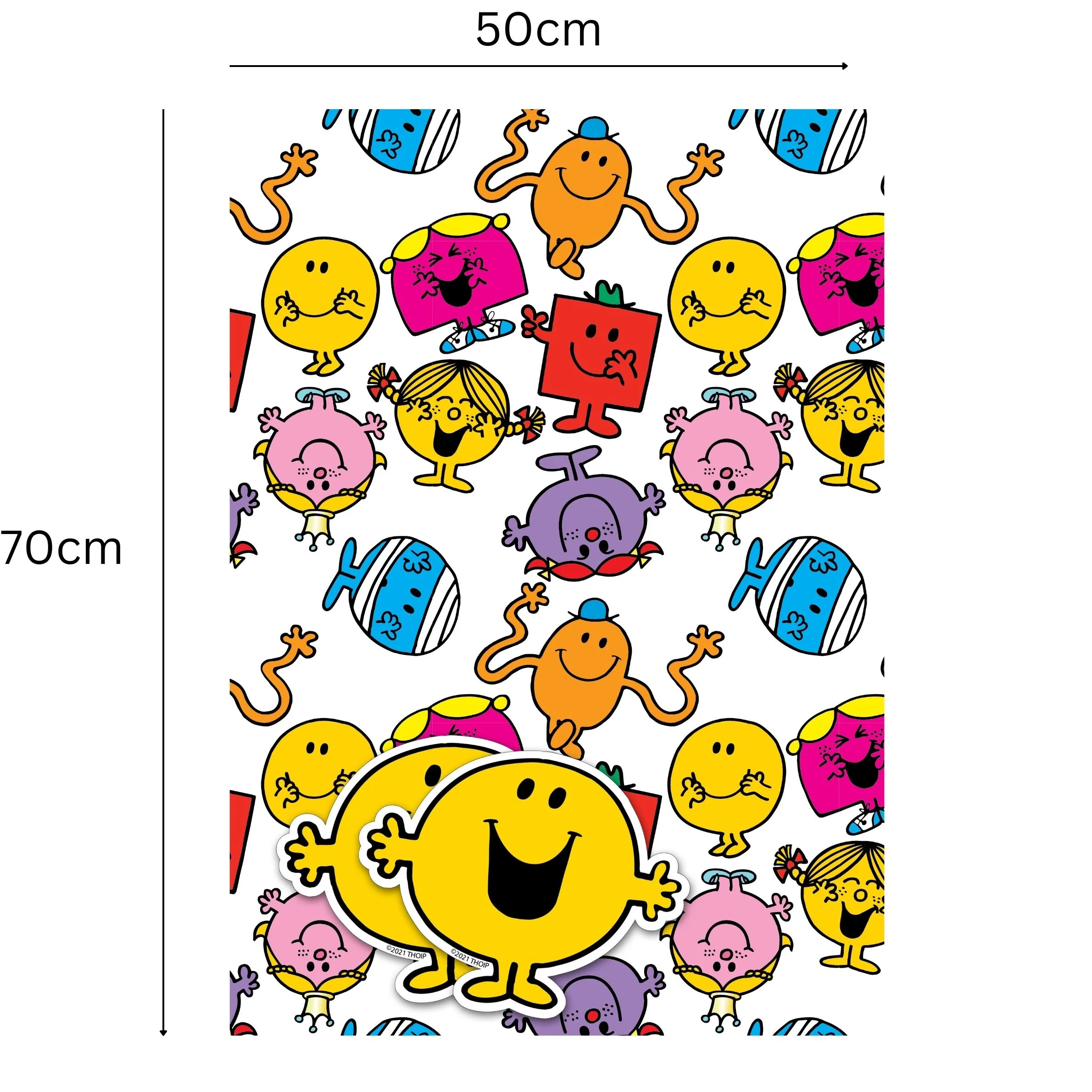 Mr Men & Little Miss 4 Sheets & 4 Tags Gift Wrap Bundle - Image 4