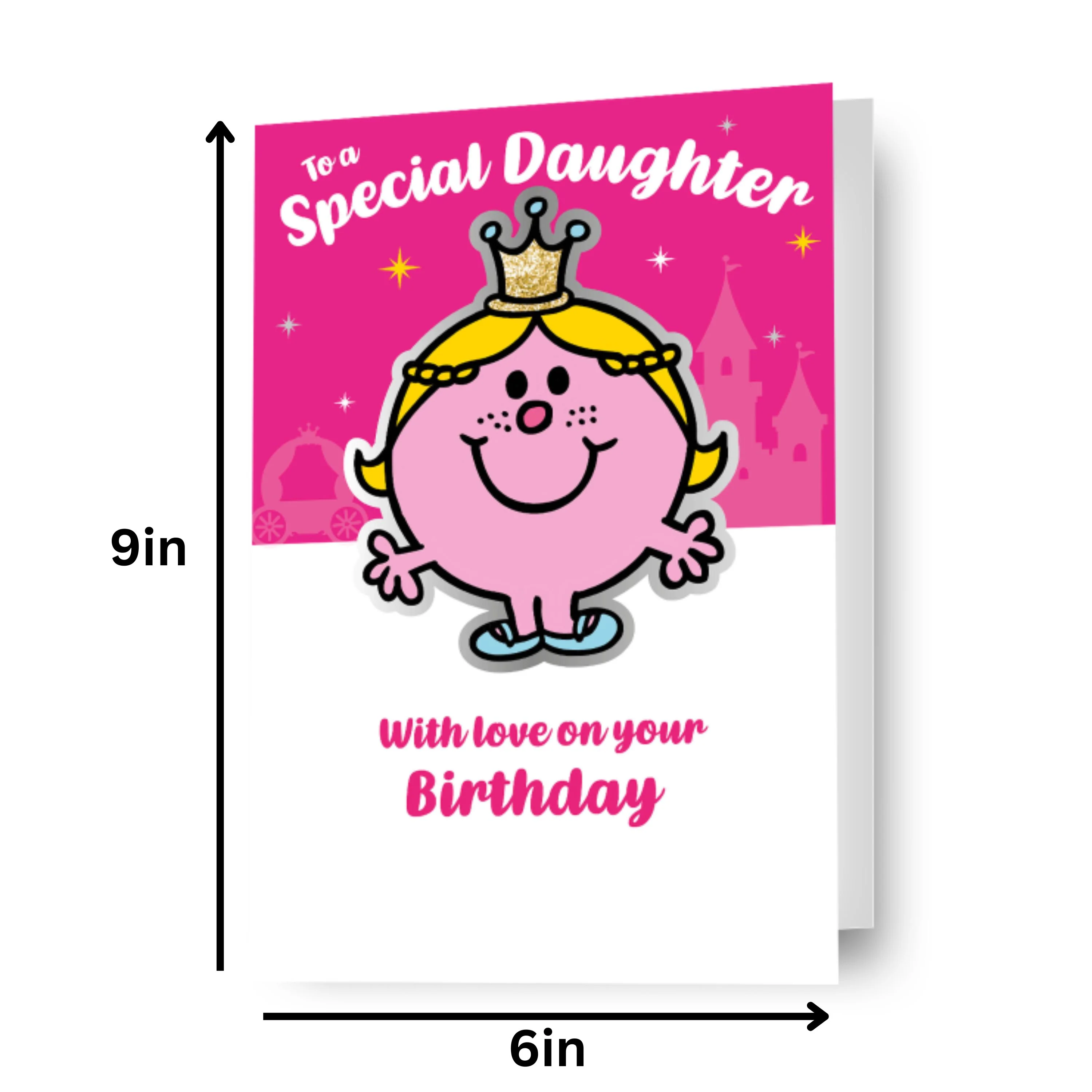 Mr Men & Little Miss Princess 'Daughter' Birthday Card - Image 2