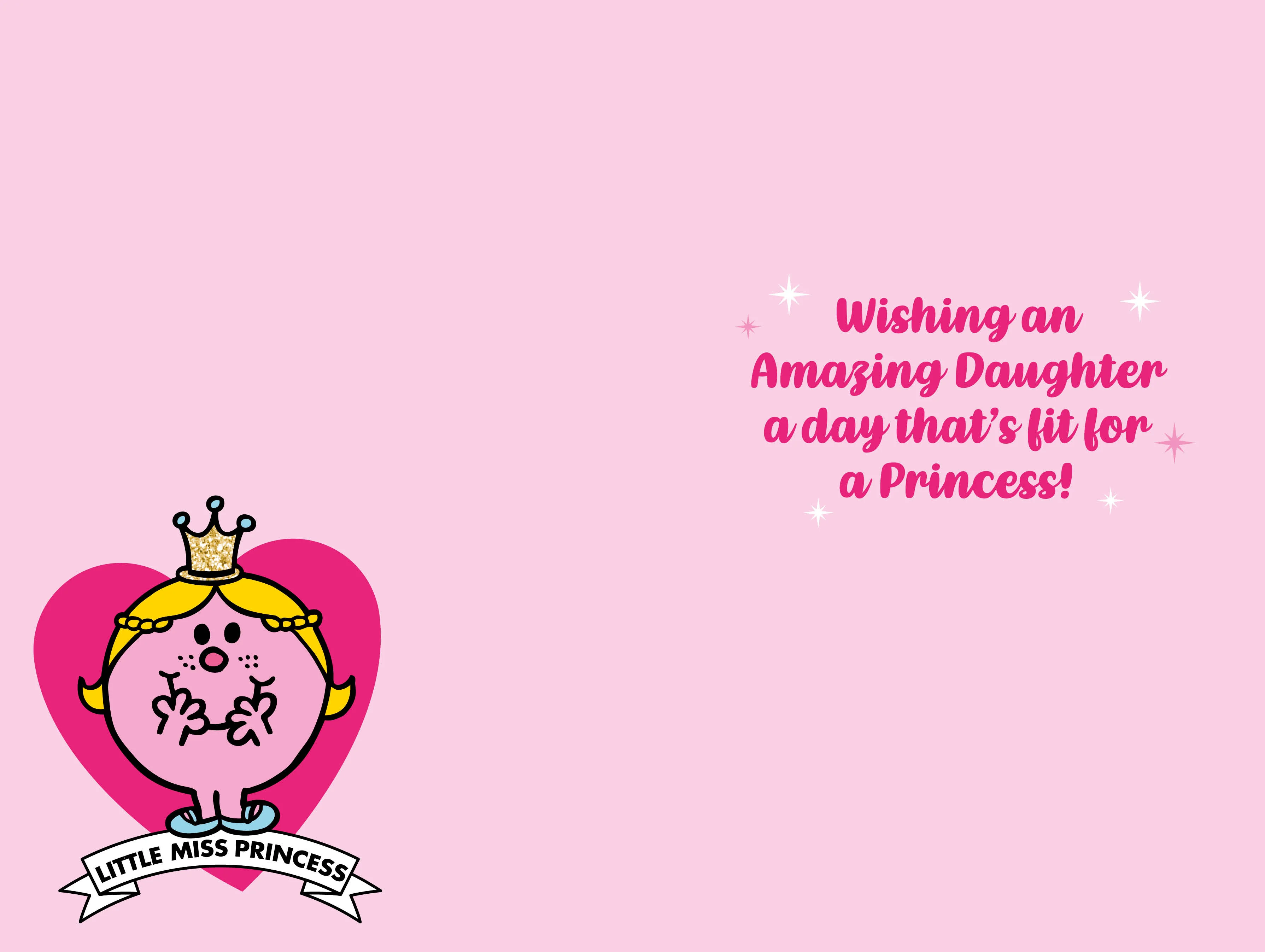 Mr Men & Little Miss Princess 'Daughter' Birthday Card - Image 4