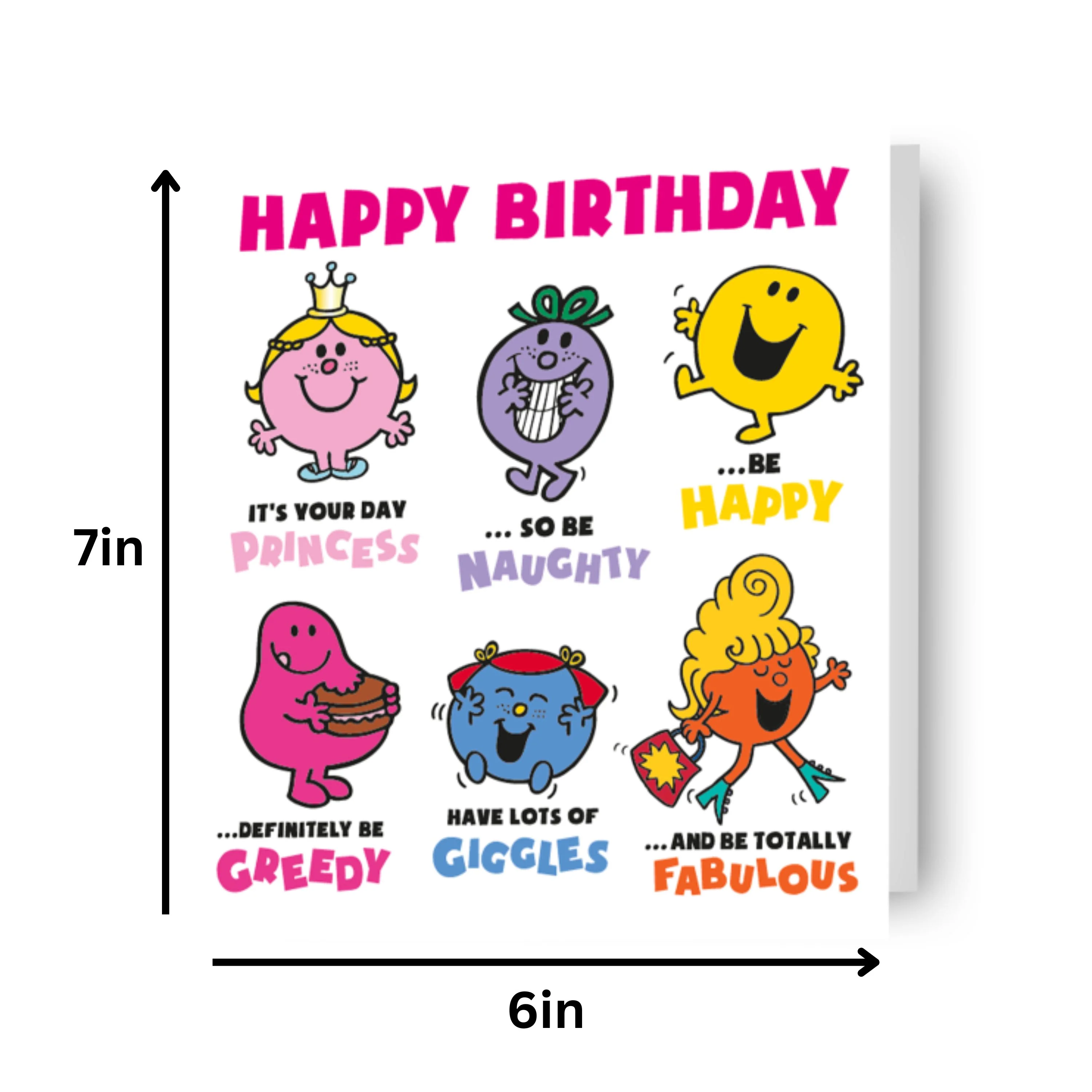 Mr Men & Little Miss Girls 'Happy Birthday' Card - Image 2
