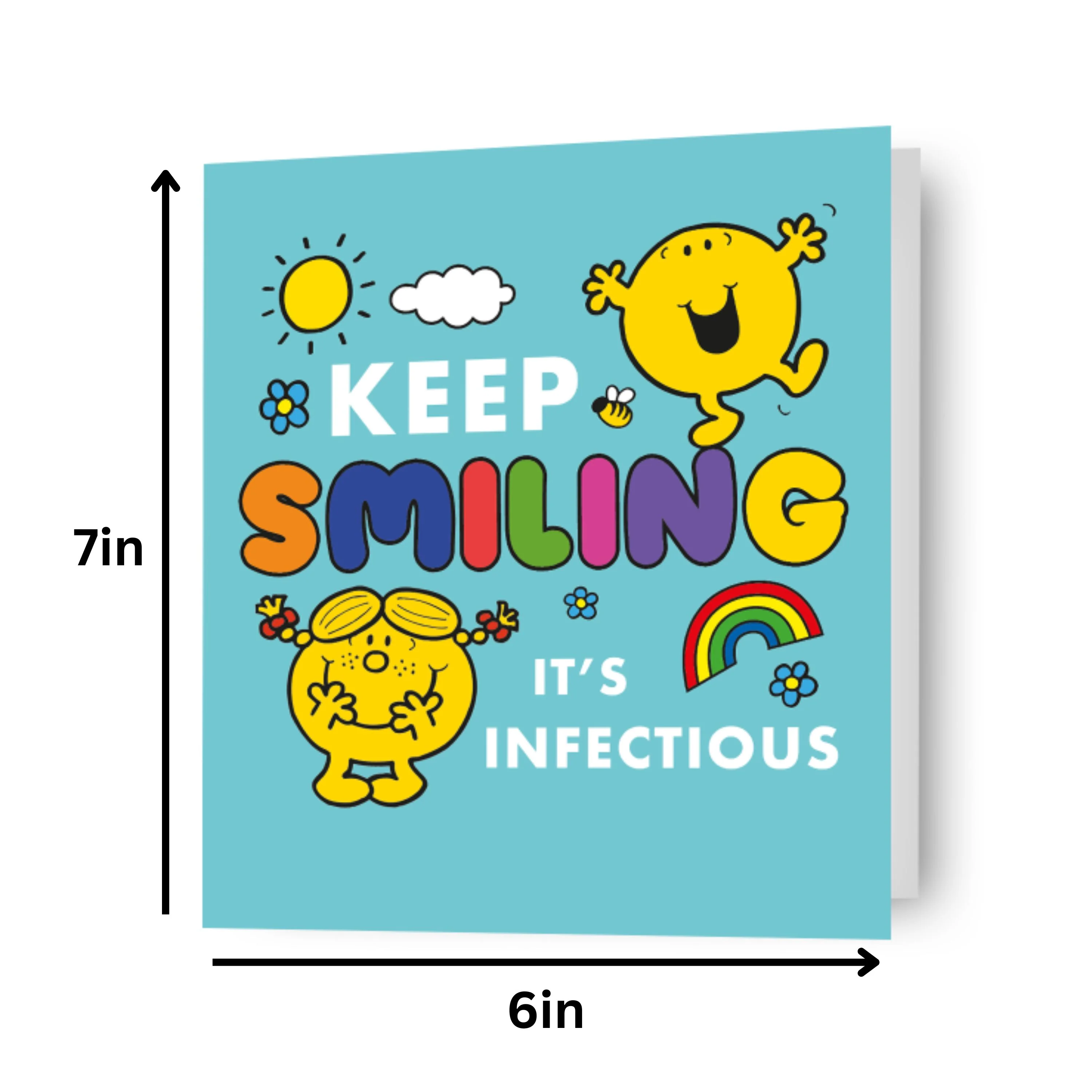 Mr Men & Little Miss 'Keep Smiling It's Infectious' Blank Card - Image 3