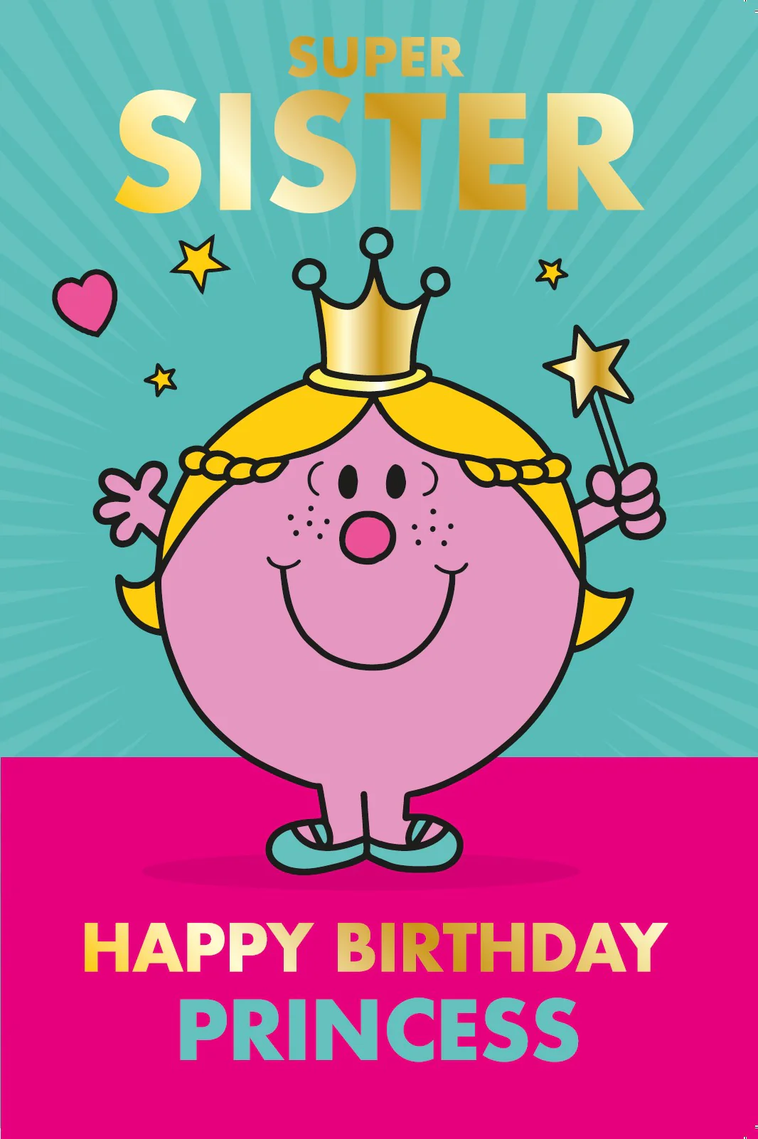 Mr Men & Little Miss Sister Birthday Card - Image 3