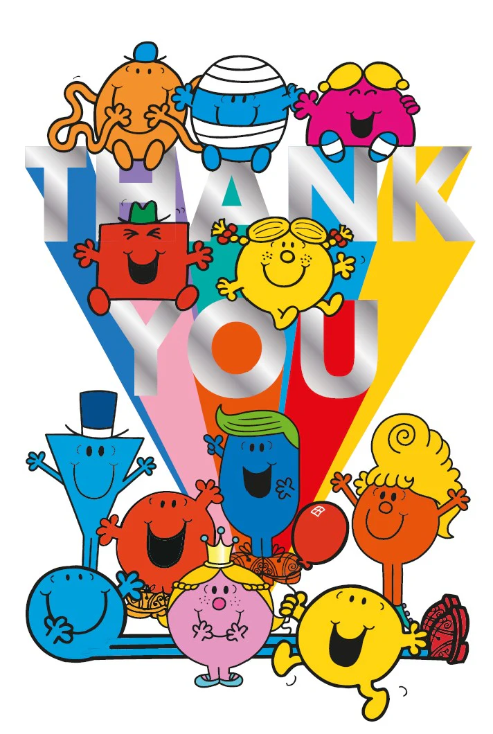 Mr Men & Little Miss Thank You Card - Image 3