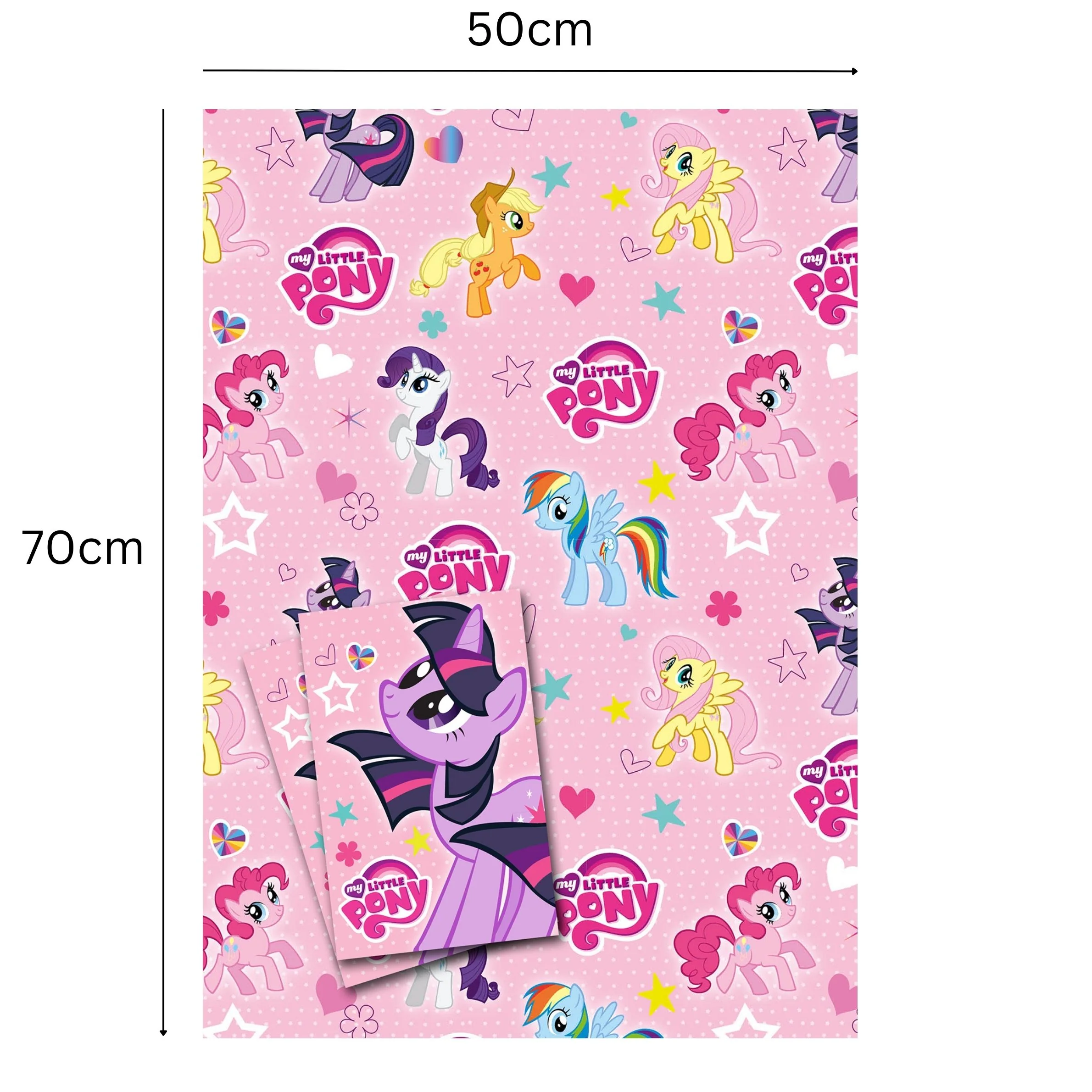 My Little Pony 4 Sheets & 4 Tags Gift Wrap Bundle - Image 4