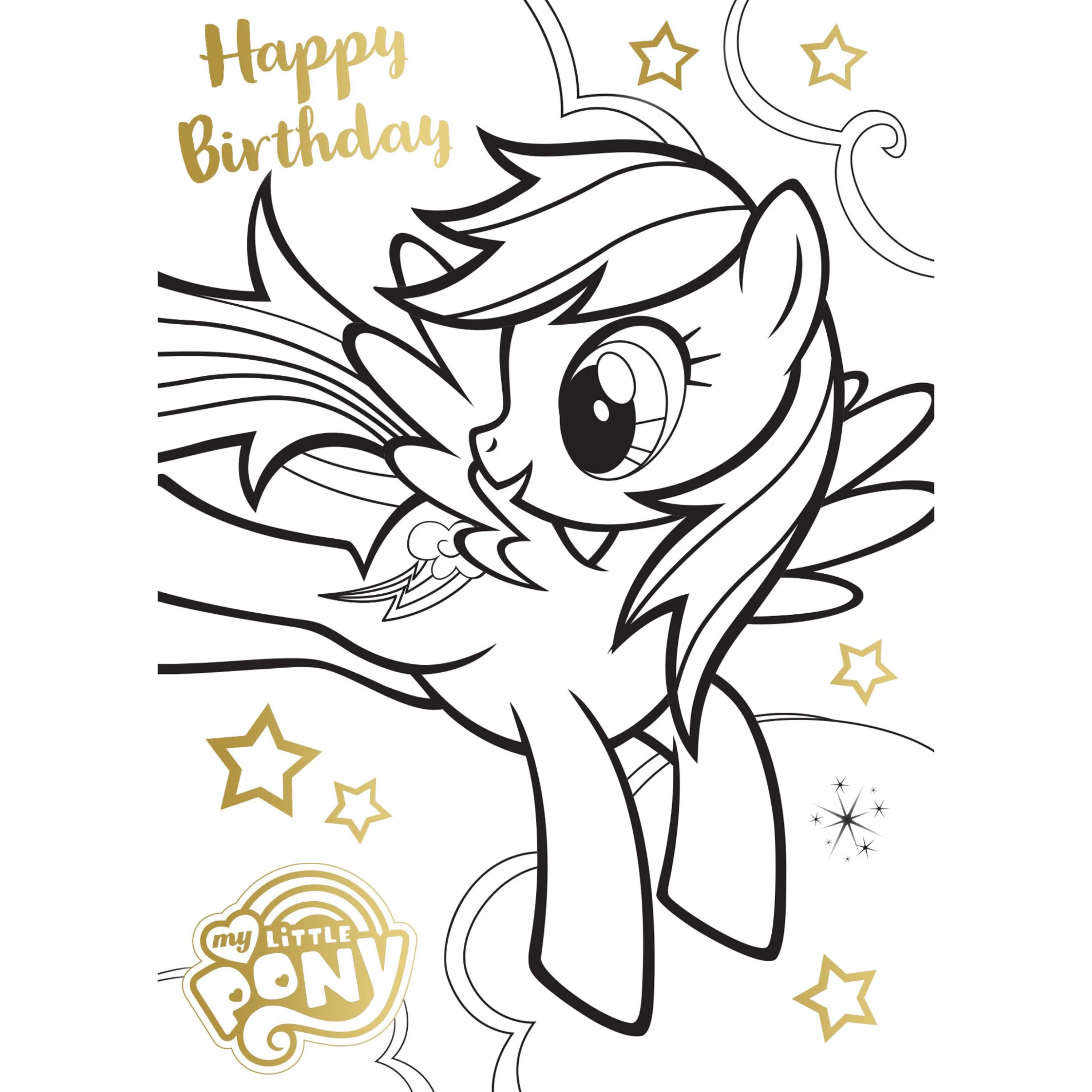 My Little Pony Colour in Birthday Card - Image 4