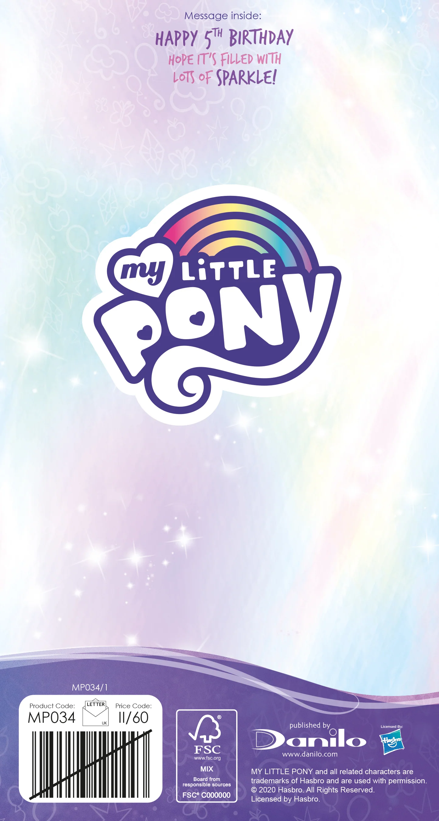 My Little Pony Age 5 Birthday Card - Image 5
