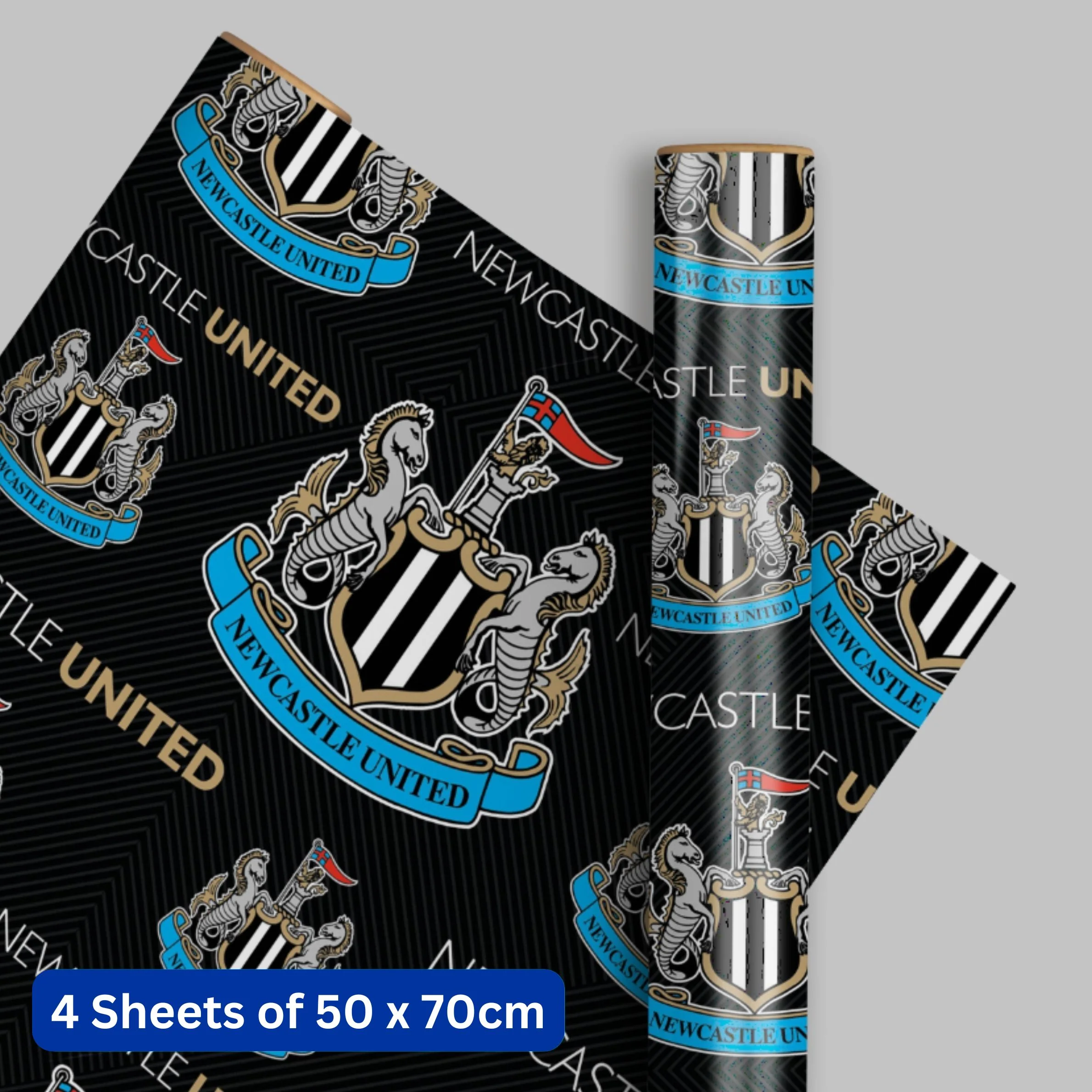 Newcastle United FC 4 Sheets & 4 Tags Gift Wrap Bundle