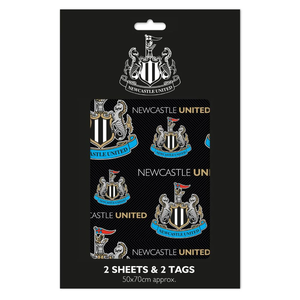 Newcastle United FC 4 Sheets & 4 Tags Gift Wrap Bundle - Image 2