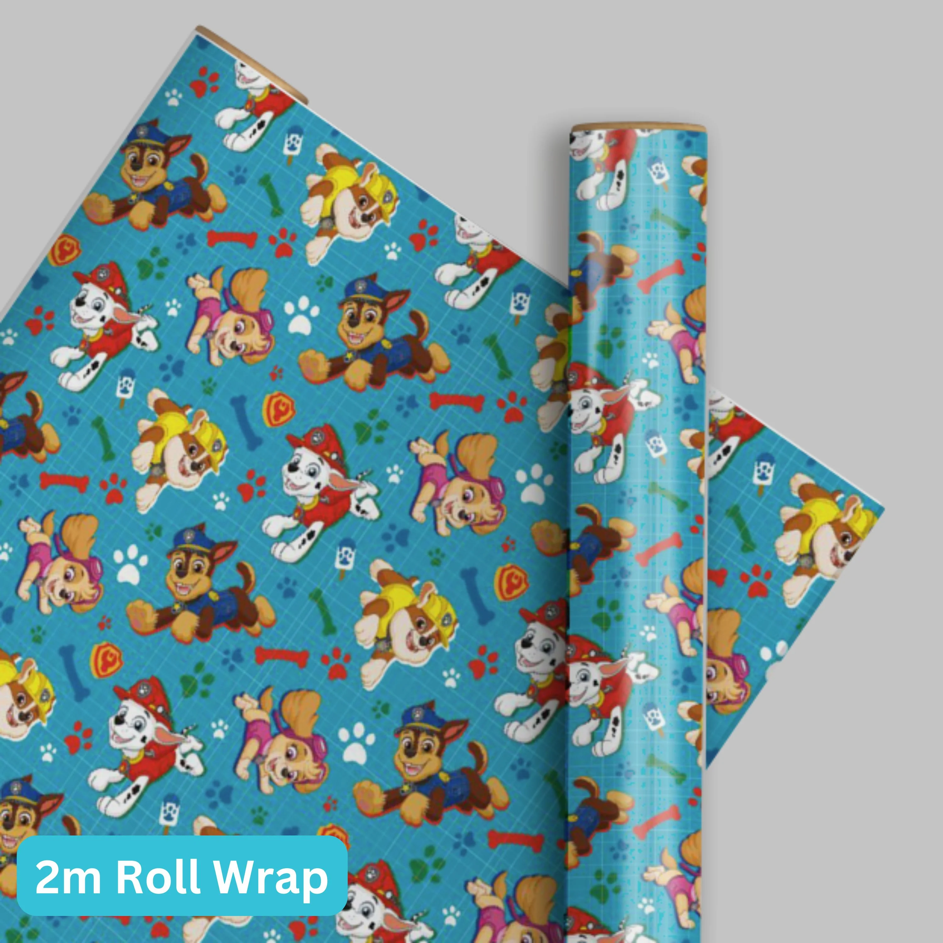 Paw Patrol 2m Roll Wrapping Paper