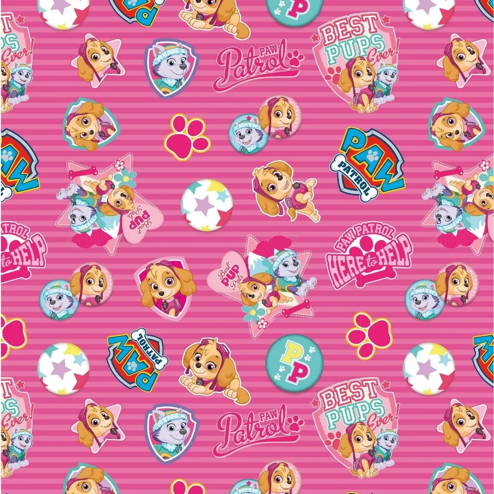 Paw Patrol 4m Roll Wrapping Paper - 3 Pack Bundle - Image 2
