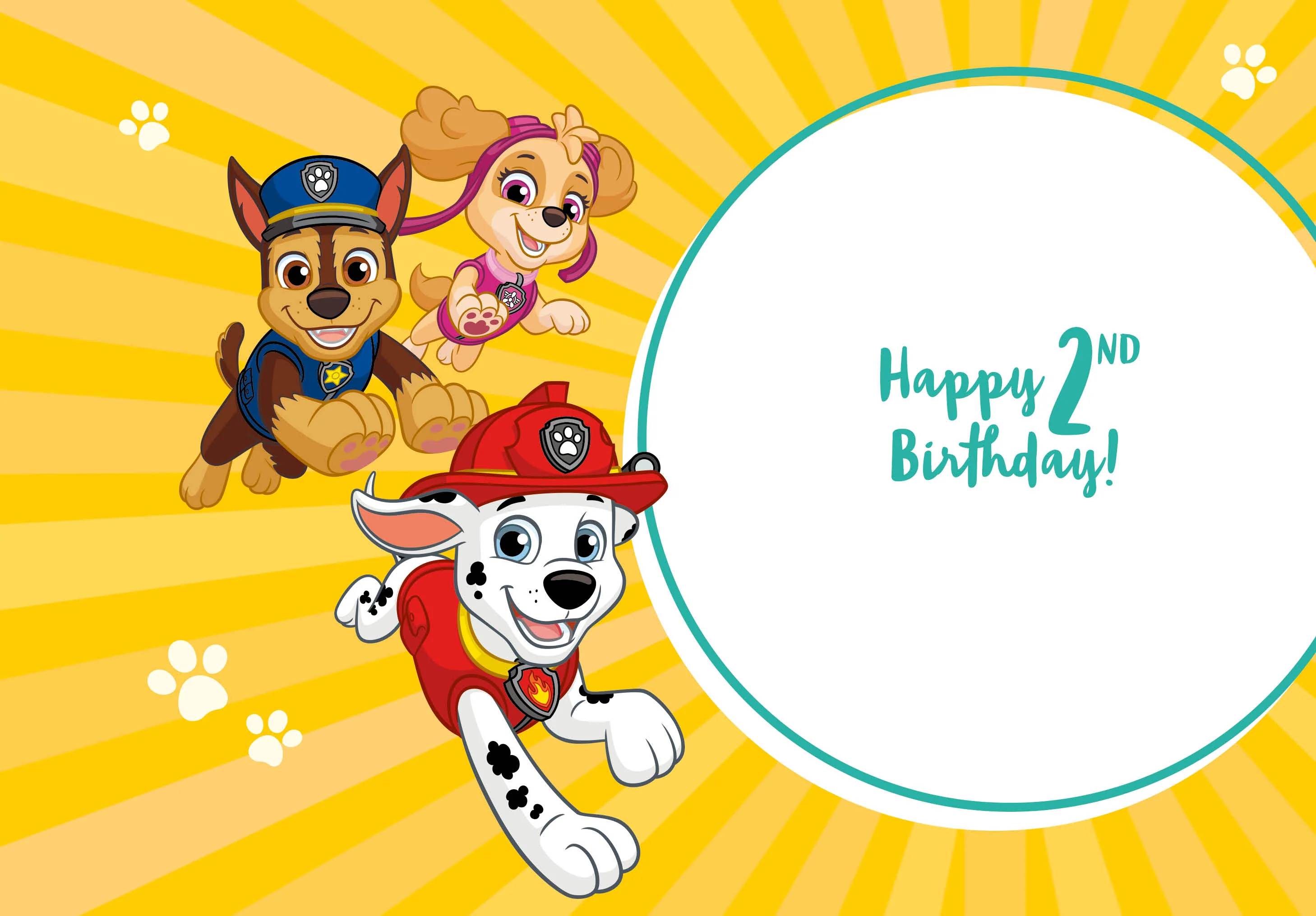 Paw Patrol Age 2 Birthday Card - Image 4