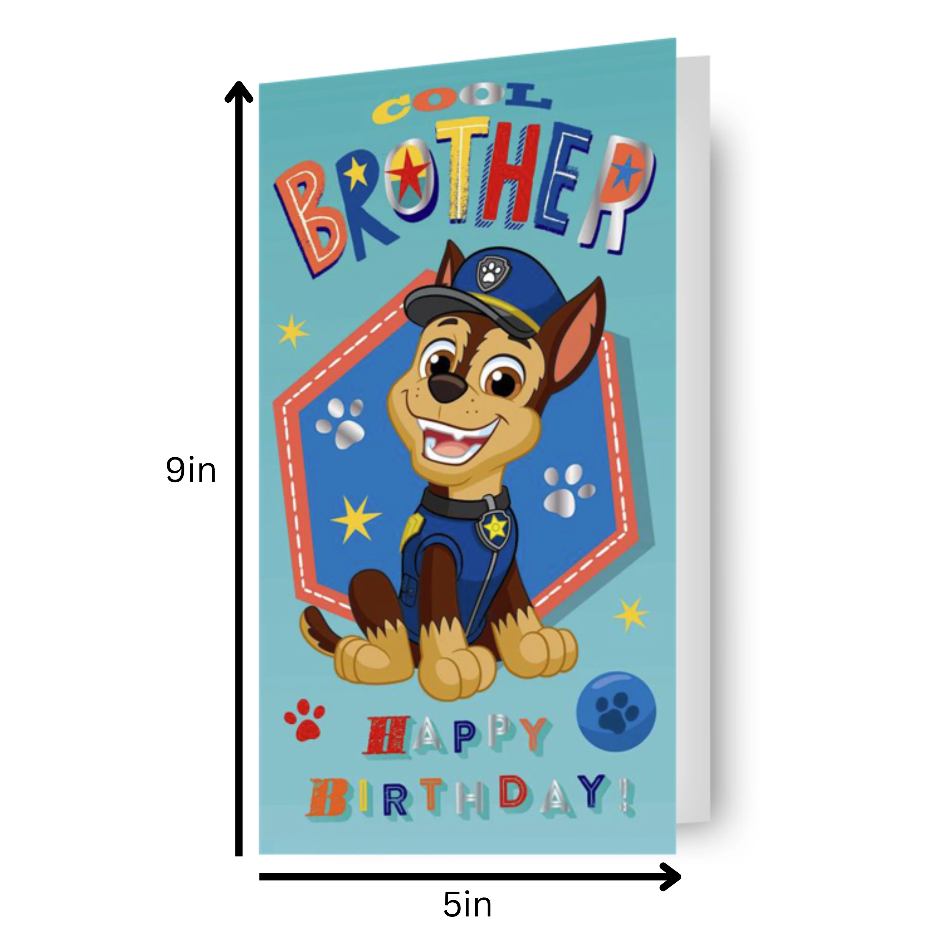 Paw Patrol 'Brother' Birthday Card - Image 2