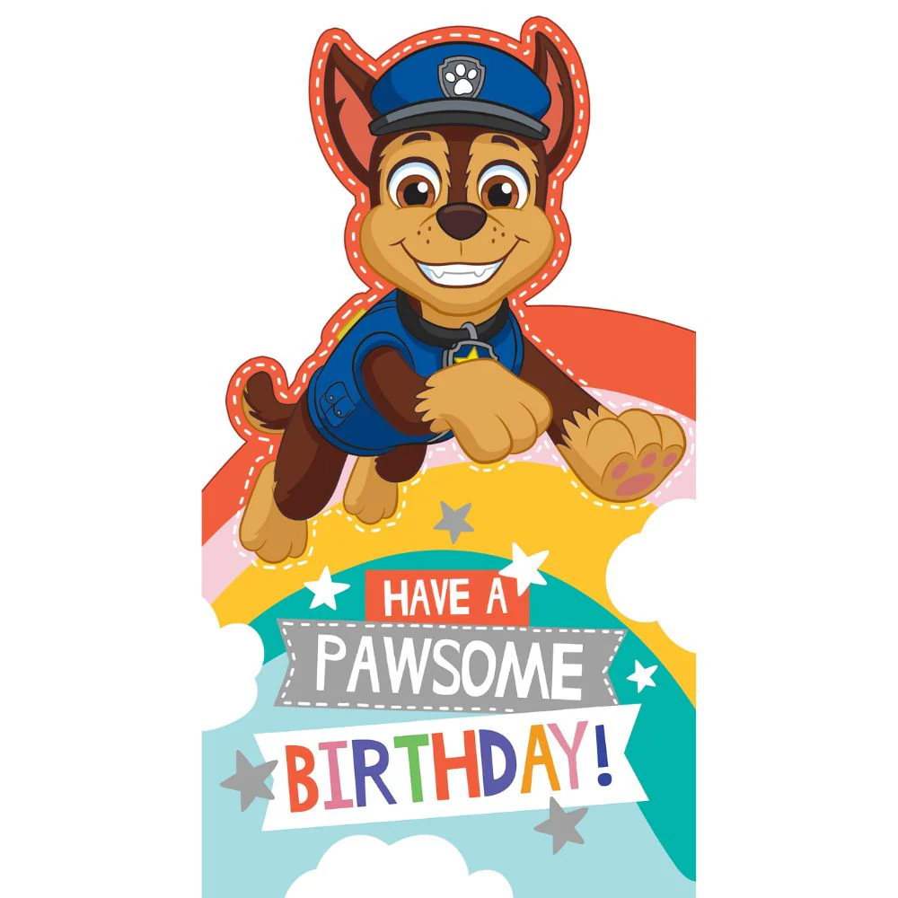 Paw Patrol Chase Birthday Card - Image 3