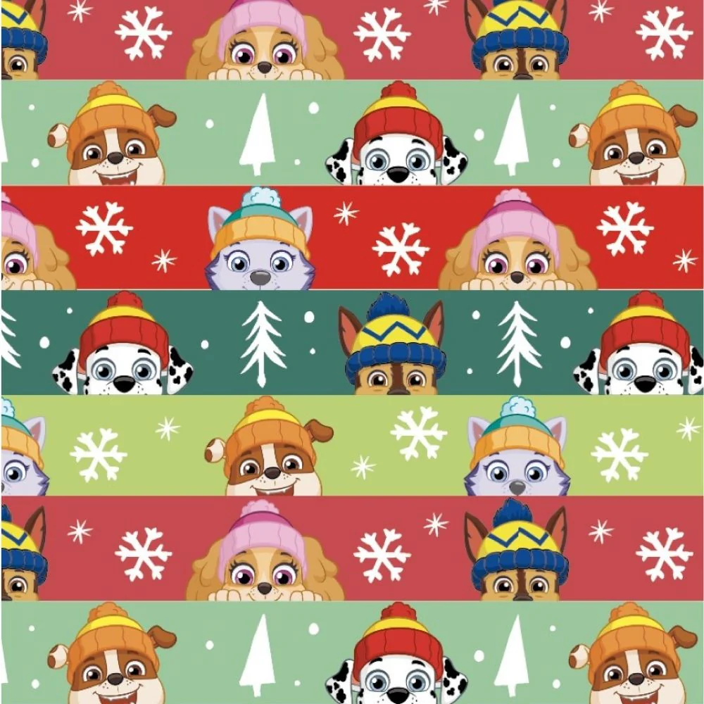 Paw Patrol Christmas 4m Roll Wrapping Paper - Image 3