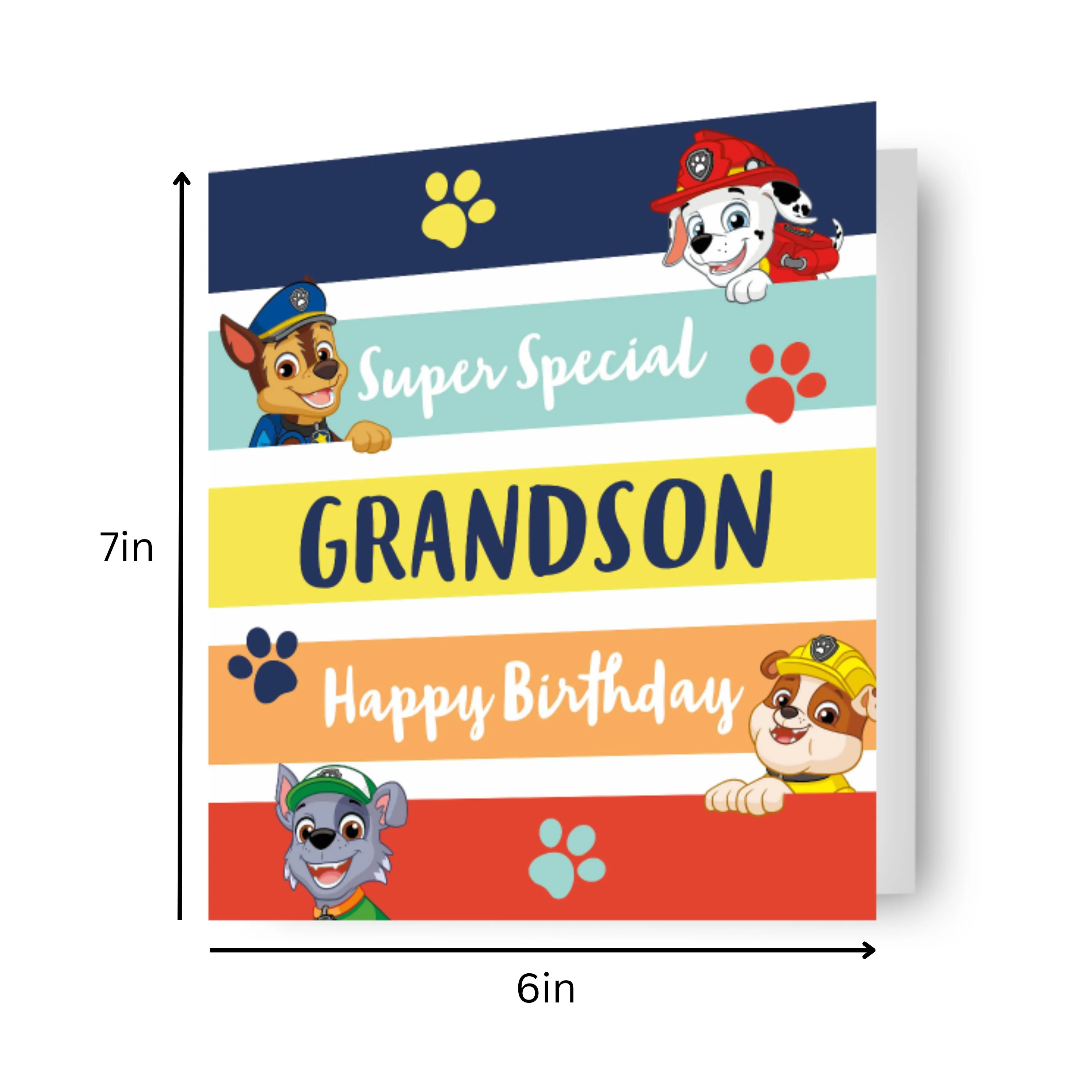 Paw Patrol Grandson Birthday Card - Image 2