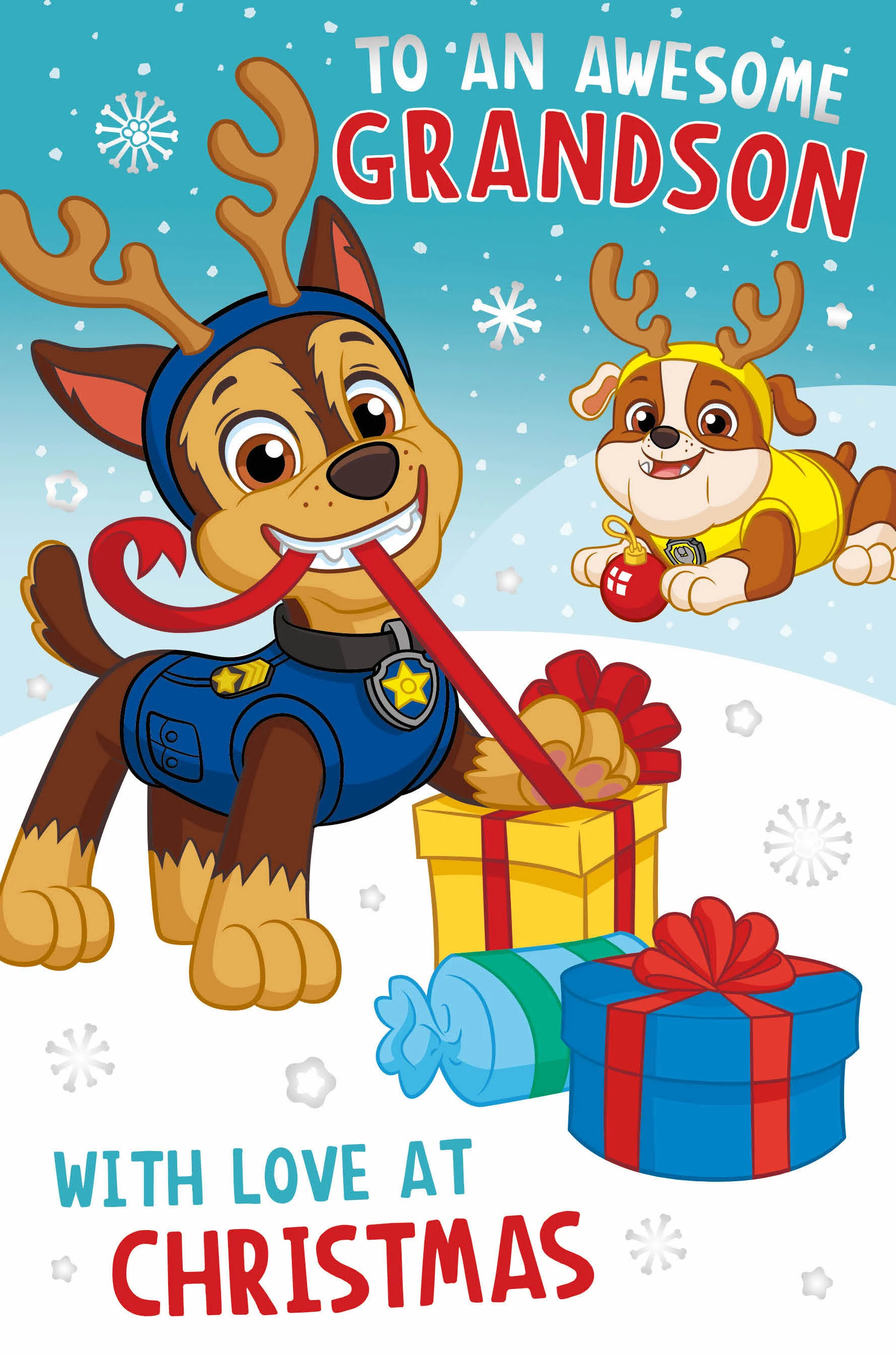 Paw Patrol 'Grandson' Pop Up Christmas Card - Image 4