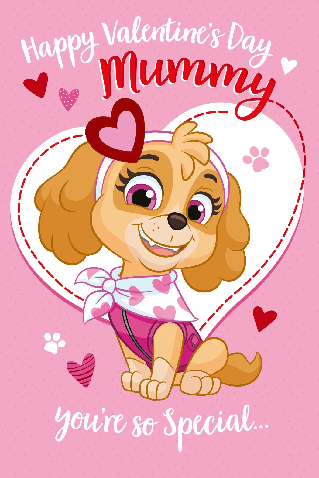 Paw Patrol 'Special Mummy' Valentine's Day Card - Image 3