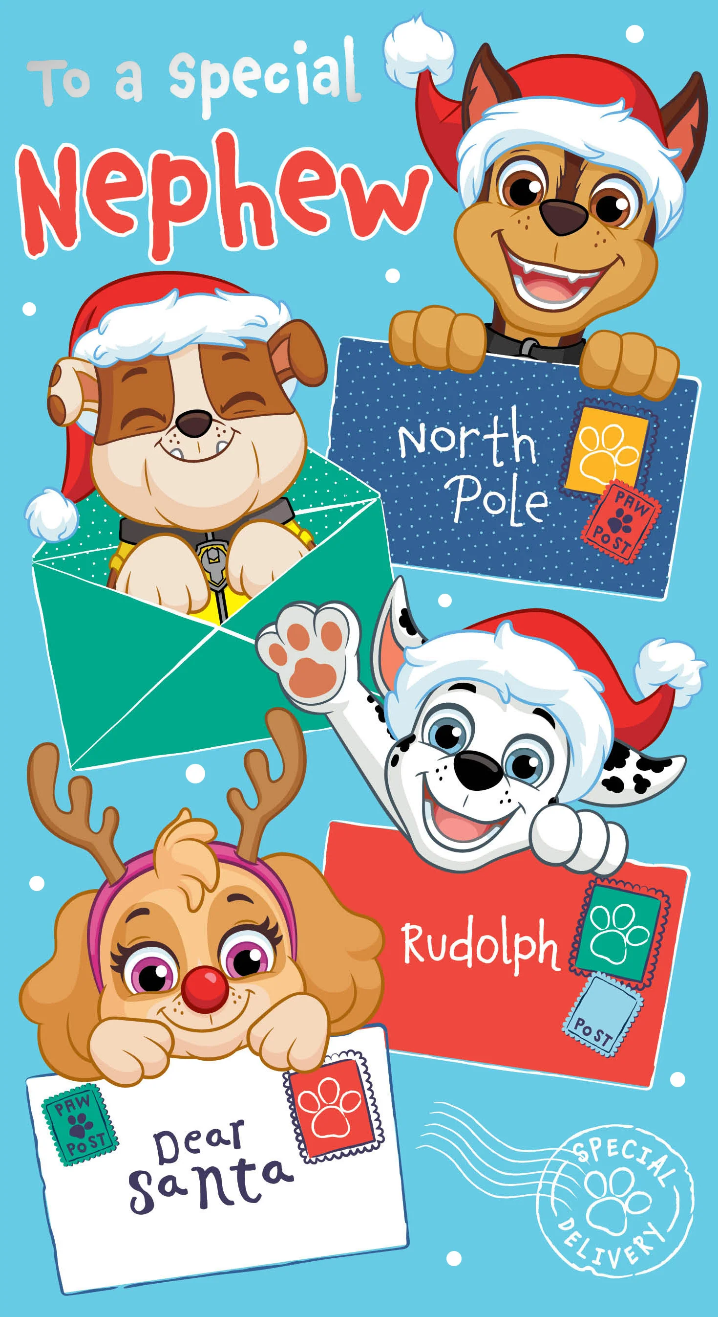 Paw Patrol 'Nephew' Christmas Card - Image 3