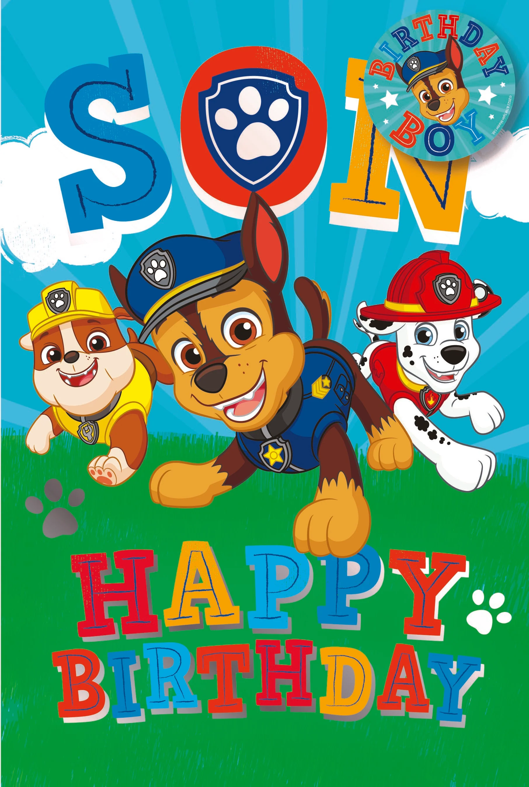 Paw Patrol Son Birthday Card - Image 3