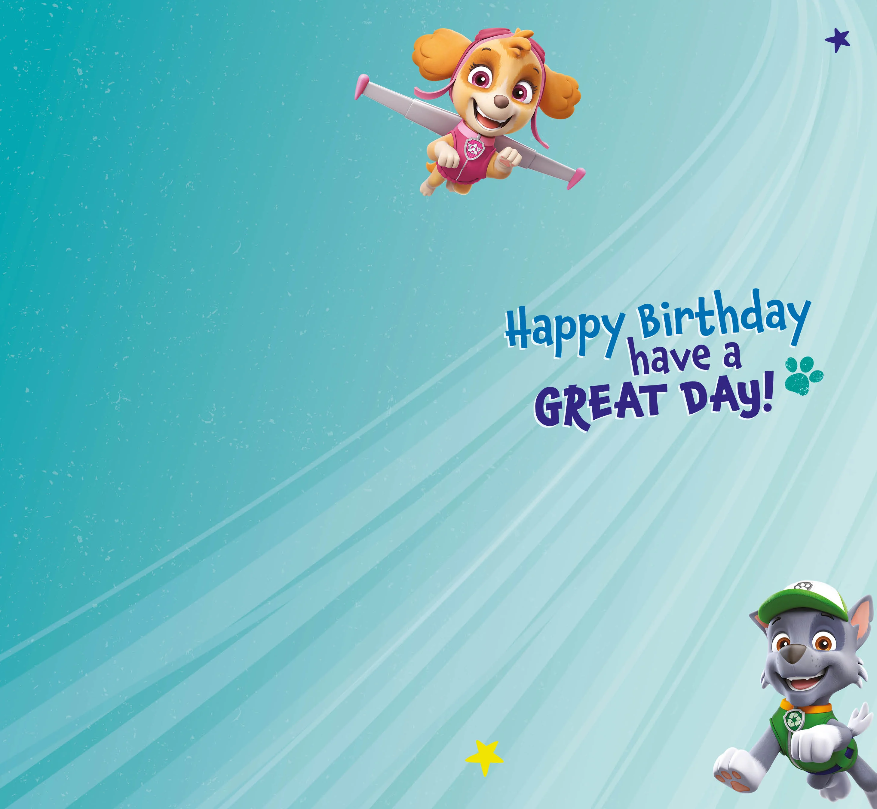 Paw Patrol Personalise Birthday Card With Sticker Sheet - Image 3