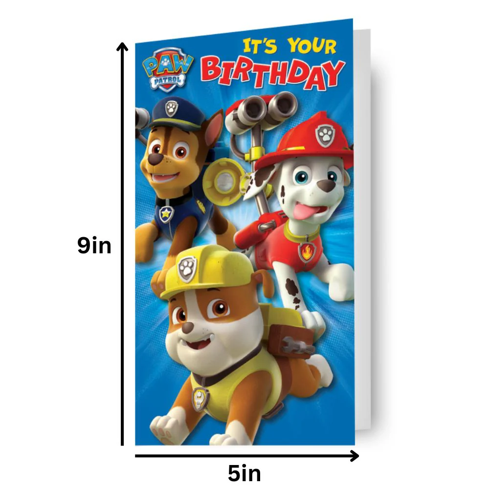 Paw Patrol Personalise Birthday Card With Sticker Sheet - Image 5