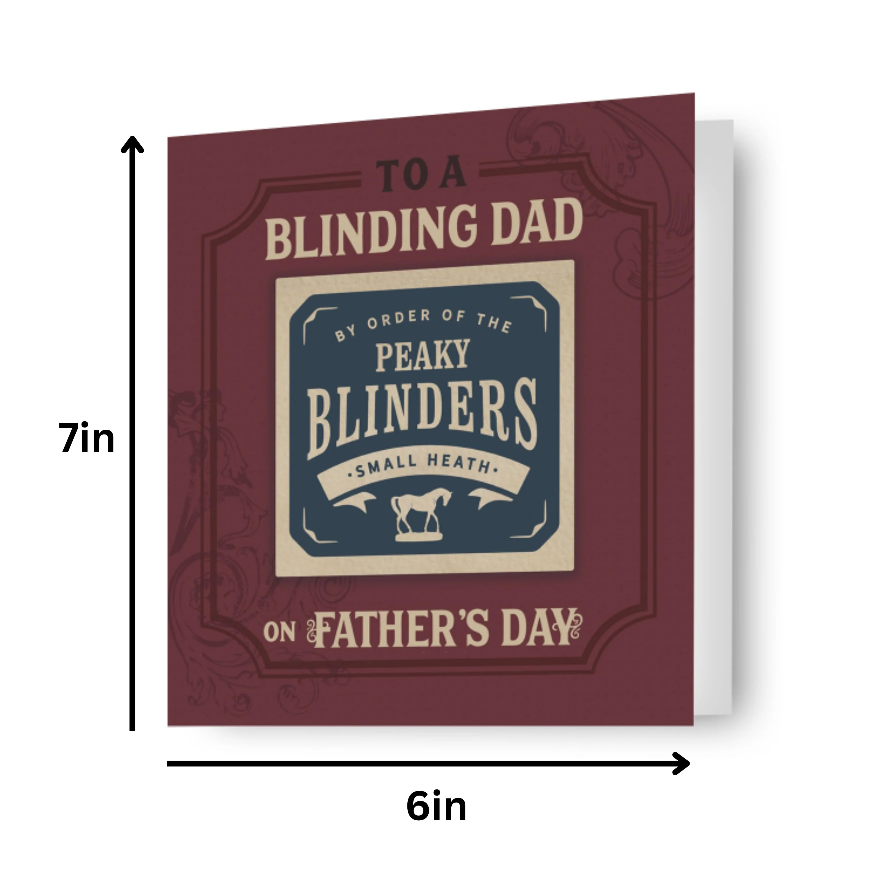 Peaky Blinders Coaster Dad Father's Day Card - Image 3