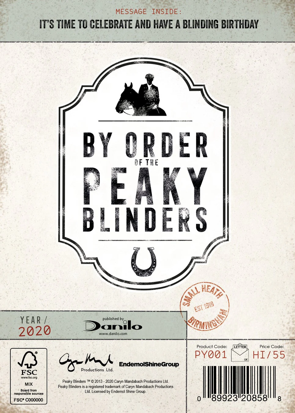 Peaky Blinders Birthday Card - Image 5
