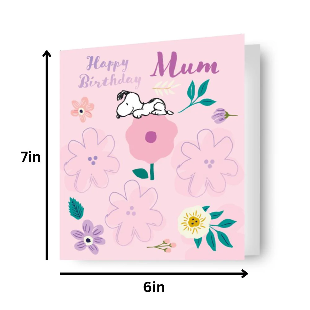 Peanuts Snoopy Mum Birthday Card - Image 2