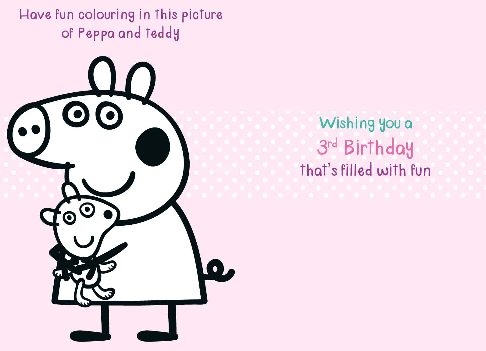 Peppa Pig Age 3 Birthday Card - Image 4