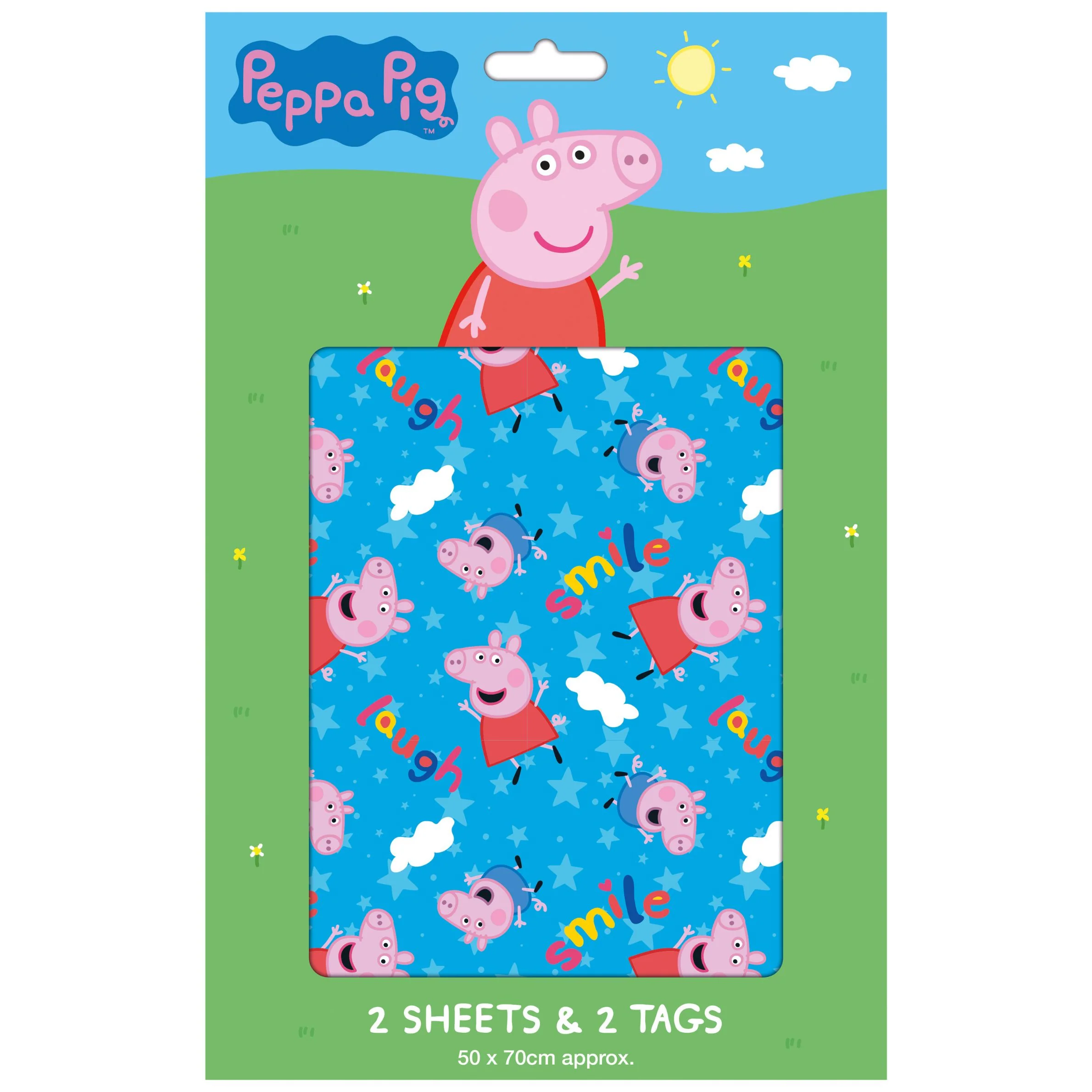 Peppa Pig 4 Sheets & 4 Tags Gift Wrap Bundle - Image 2