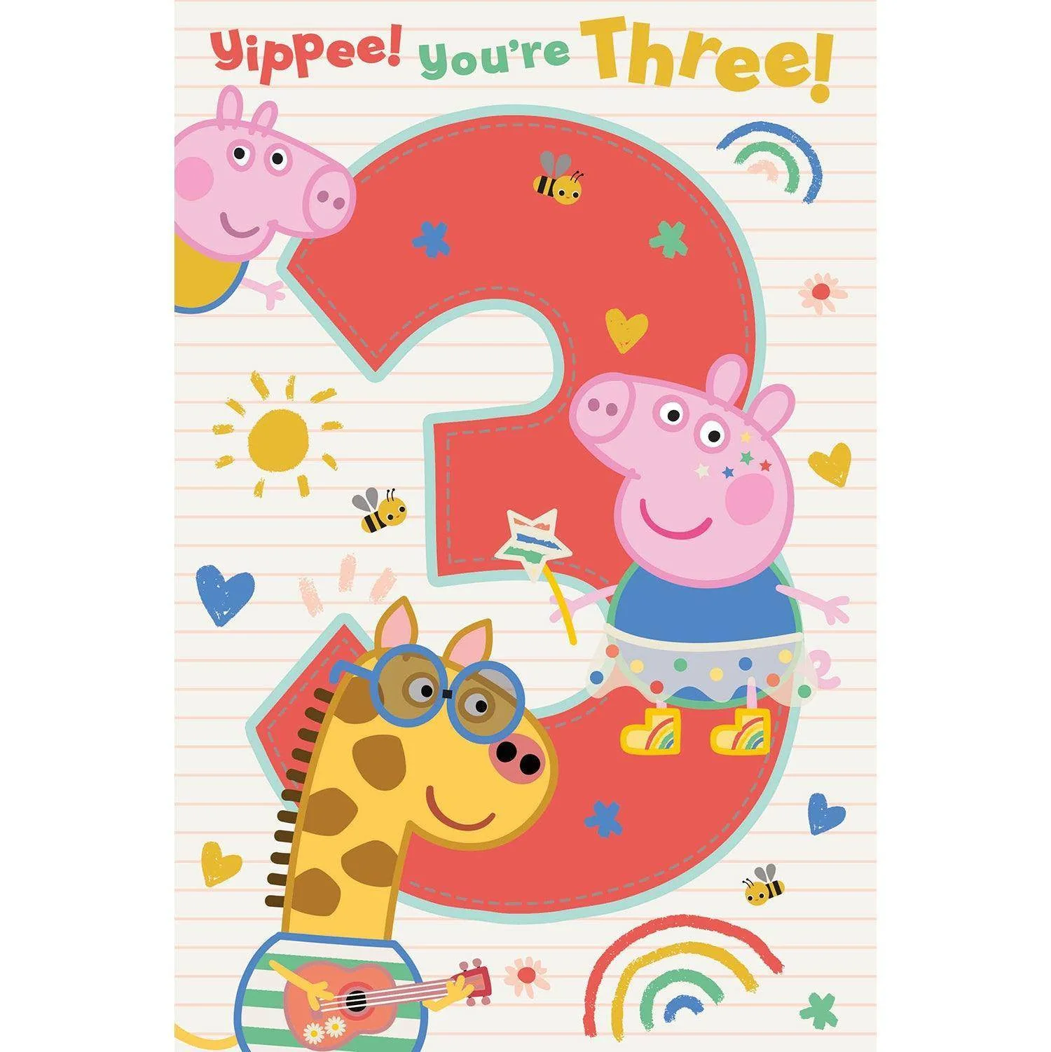 Peppa Pig Age 3 Birthday Card - Image 3