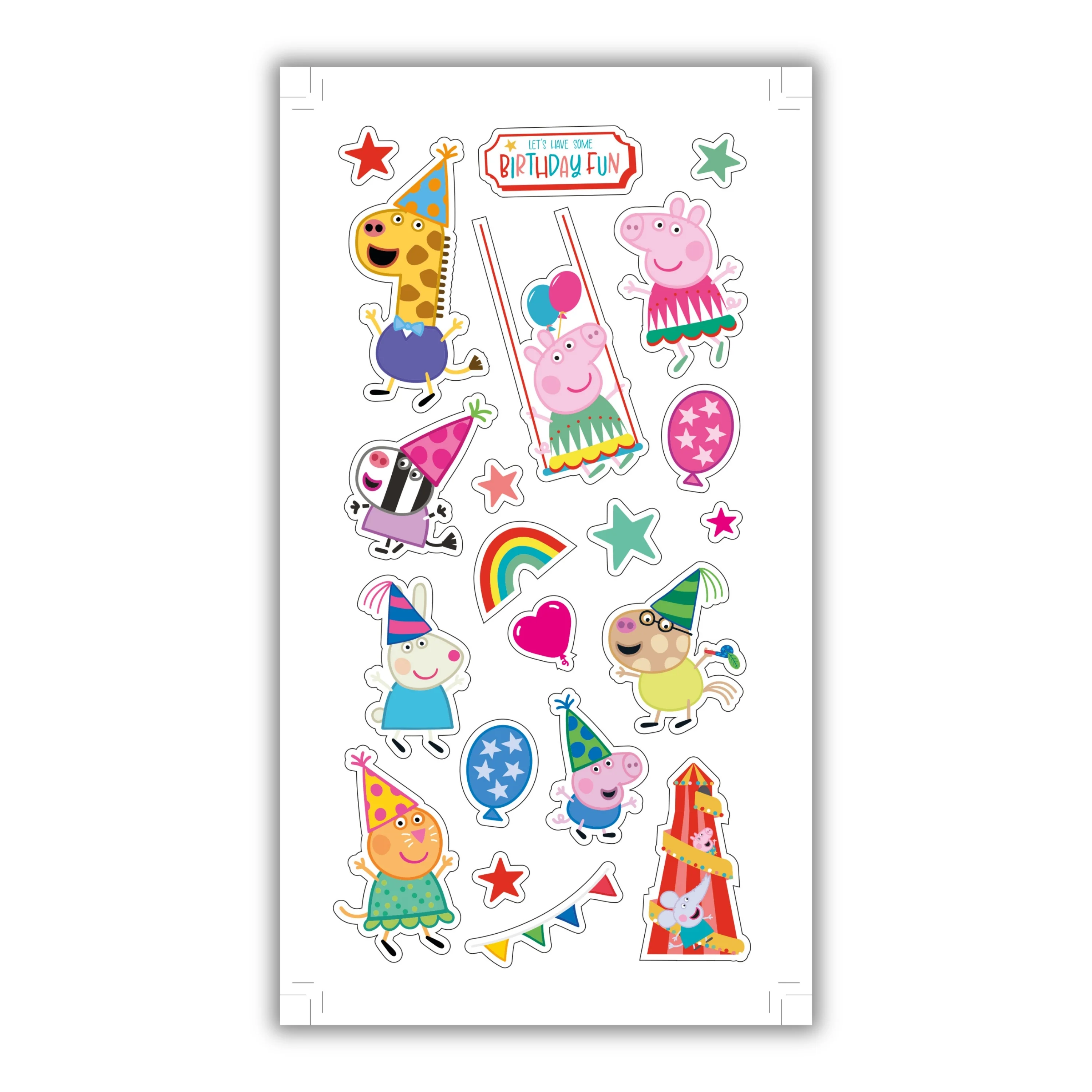 Peppa Pig Age 3 Sticker Birthday Card - Image 2